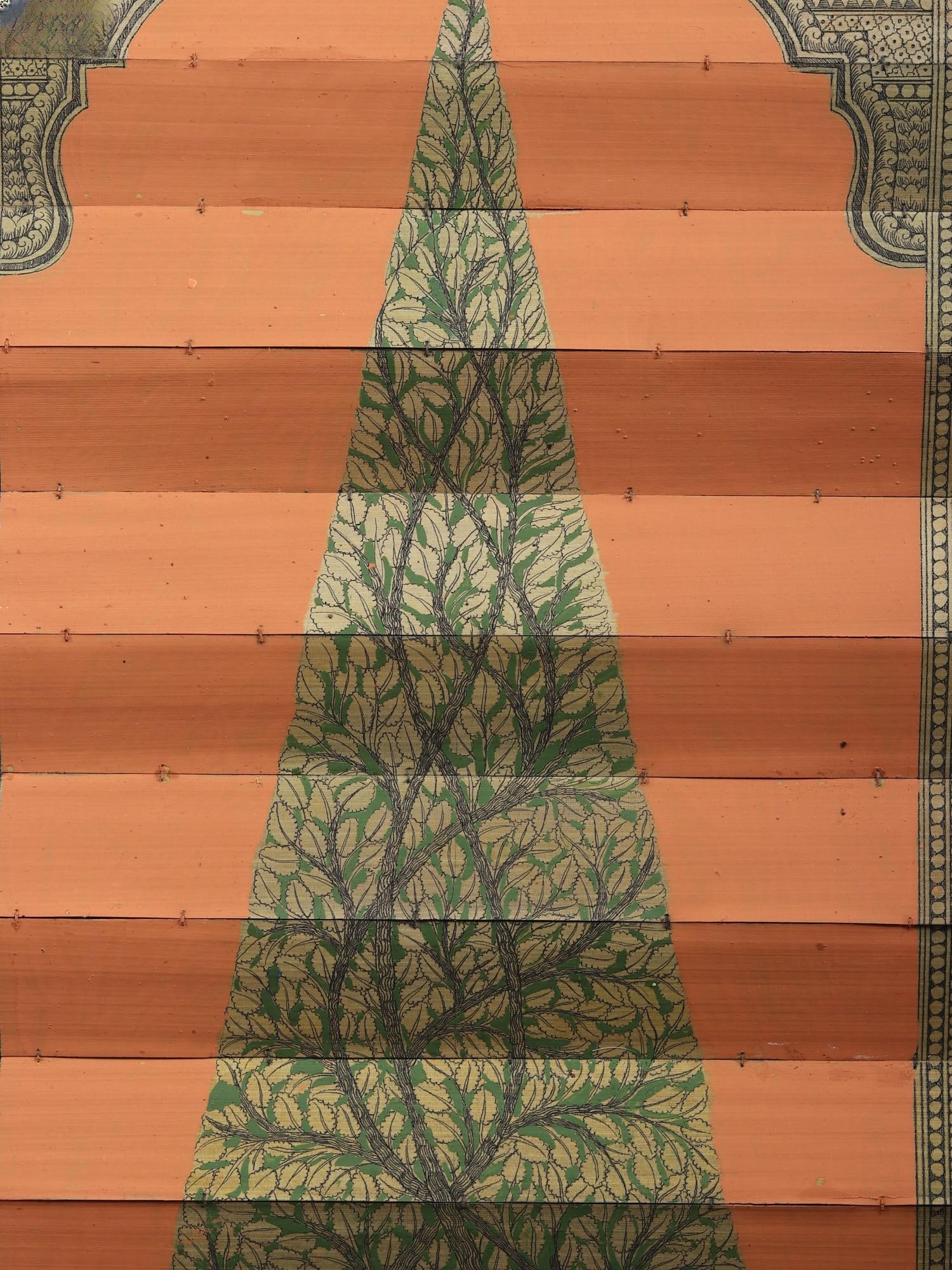 Radha Krishna Inside the Tree | Pattachitra Painting on Palm Leaf - 2