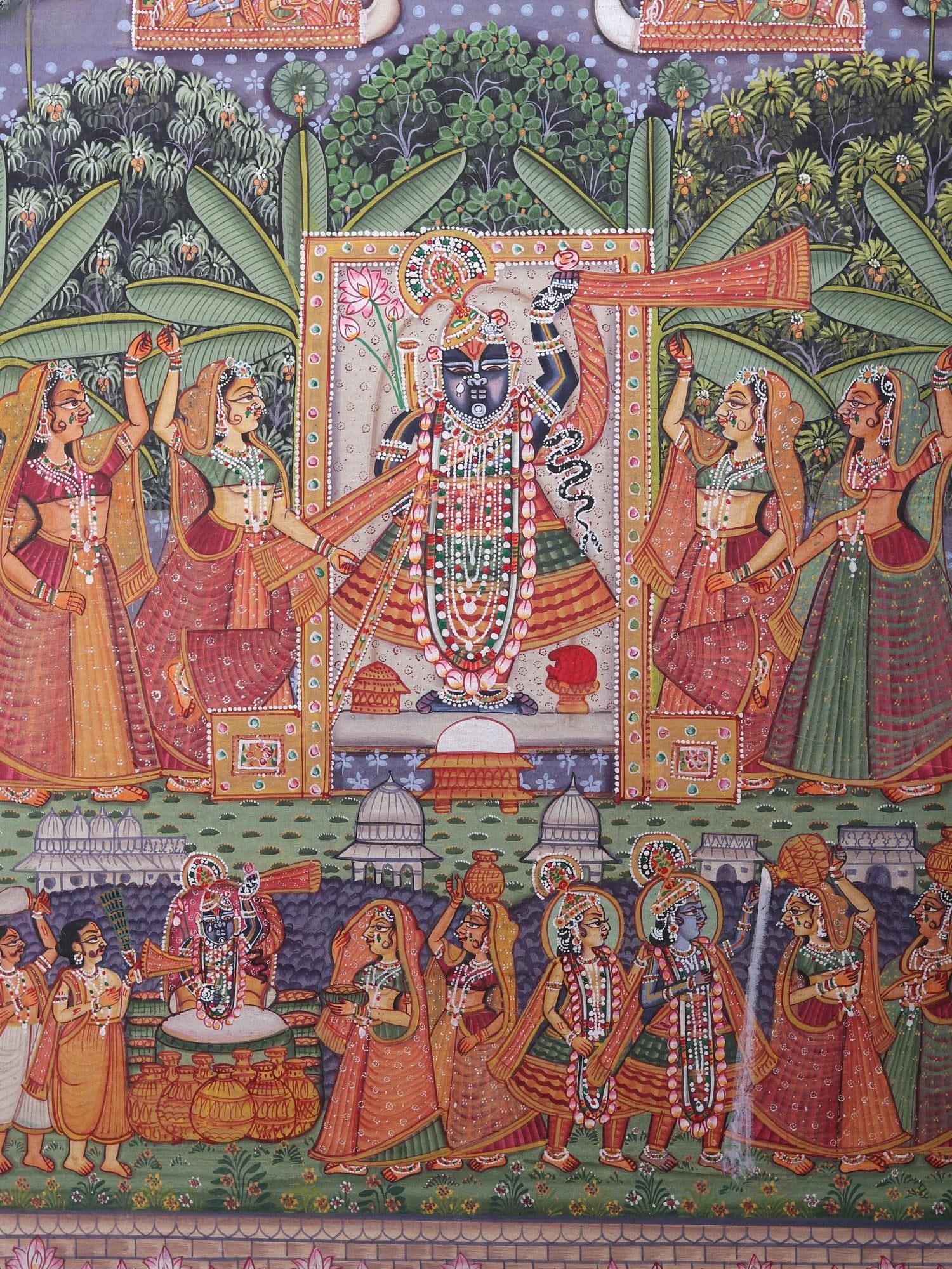 Shrinathji Pichhwai Art | Watercolor on Paper - 2