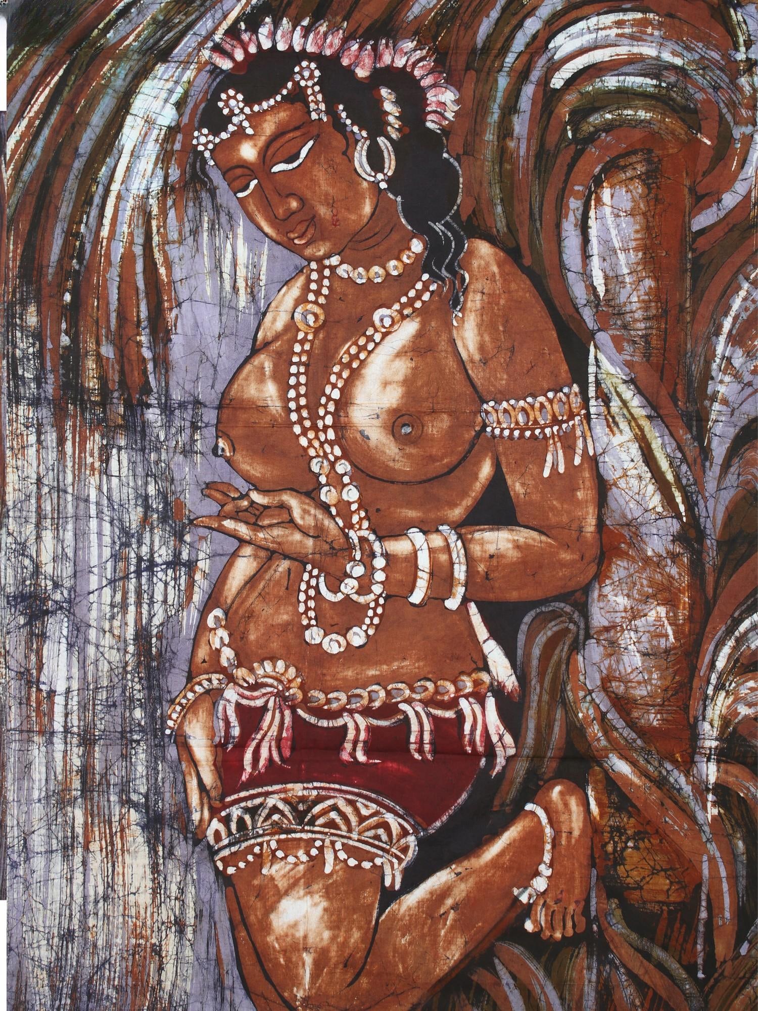 Ajanta Lady | Batik Painting - 2