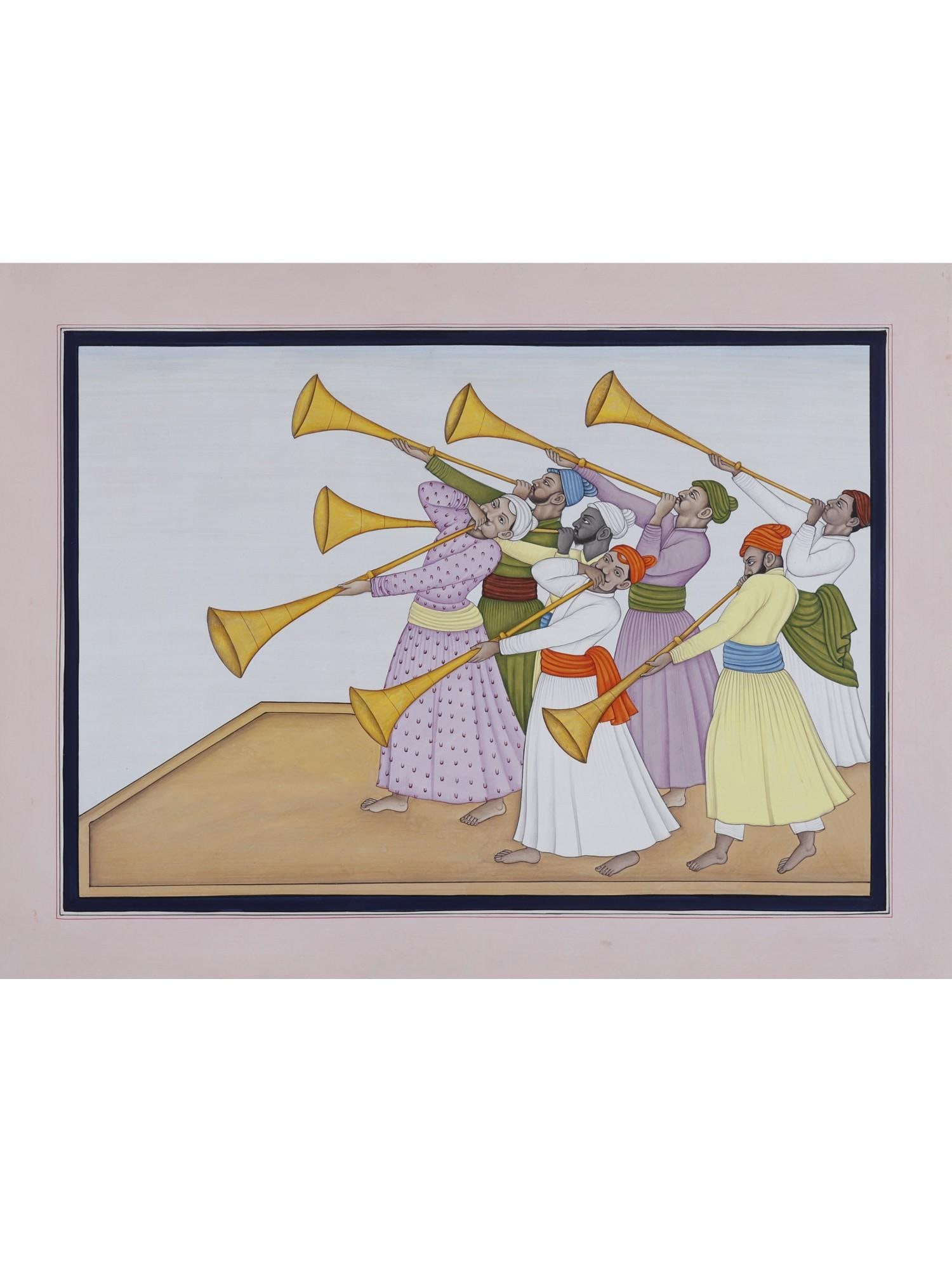 The Trumpeters | Watercolor on Paper (1 of 2)