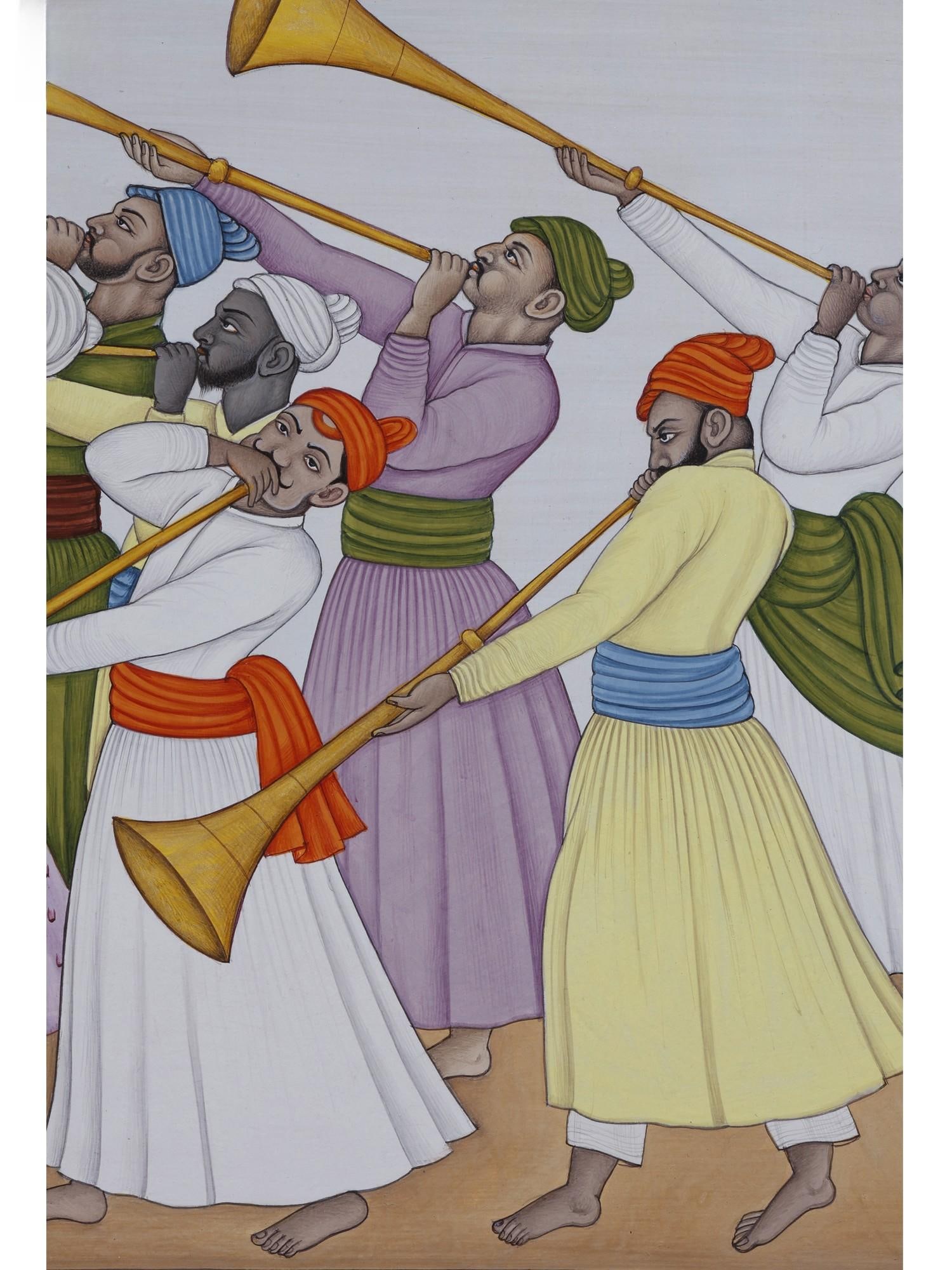 The Trumpeters | Watercolor on Paper - 2