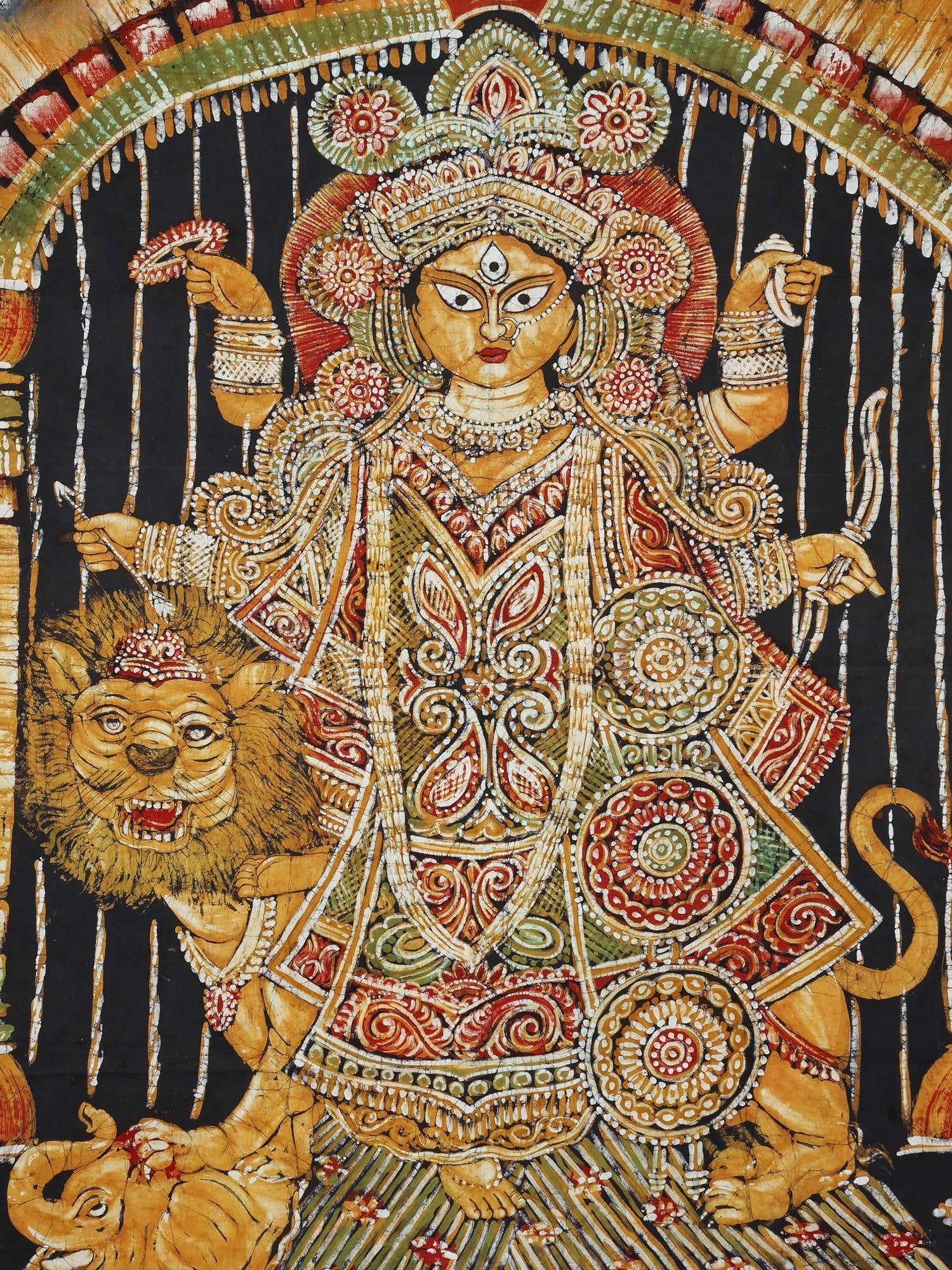 Goddess Durga | Batik Painting - 2