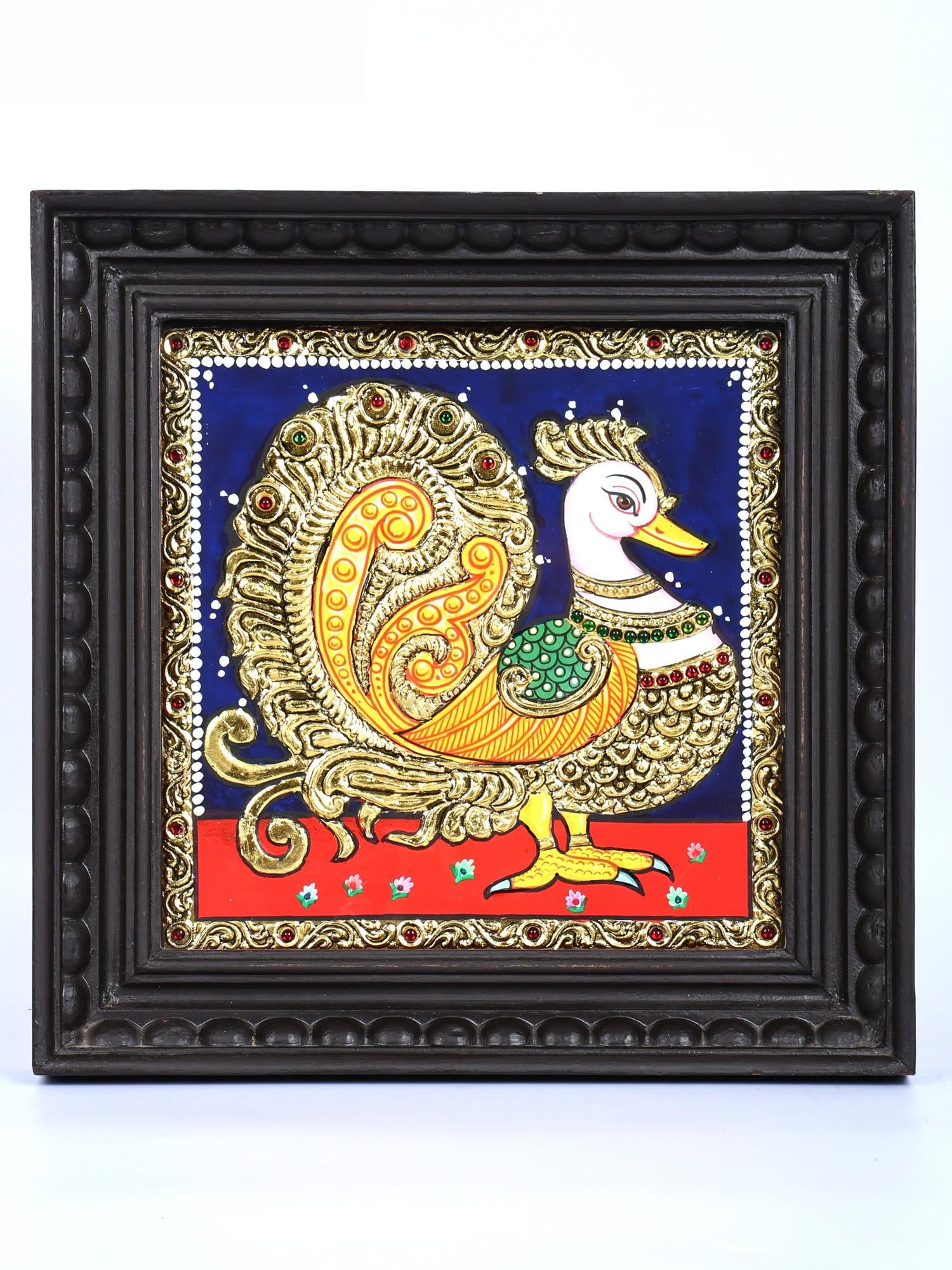Annam | 24 Karat Gold Work | Framed Tanjore Painting: Title: Annam | 24 Karat Gold Work | Framed Tanjore Painting Description: Tanjore (Thanjavur) Painting Reserve: $160.00 Shipping: Domestic: Shipping rates are determined by destination International: