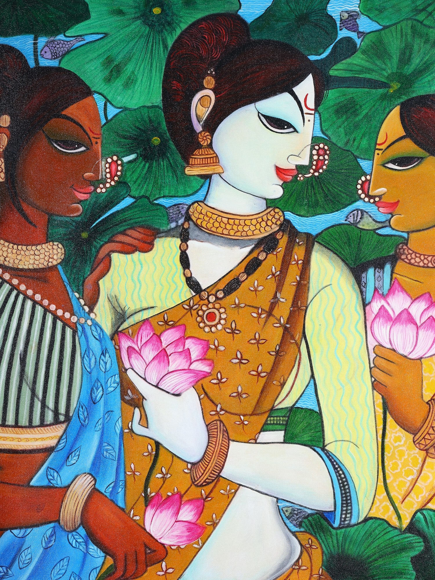 The Graceful Trinity | Acrylic on Canvas - 2