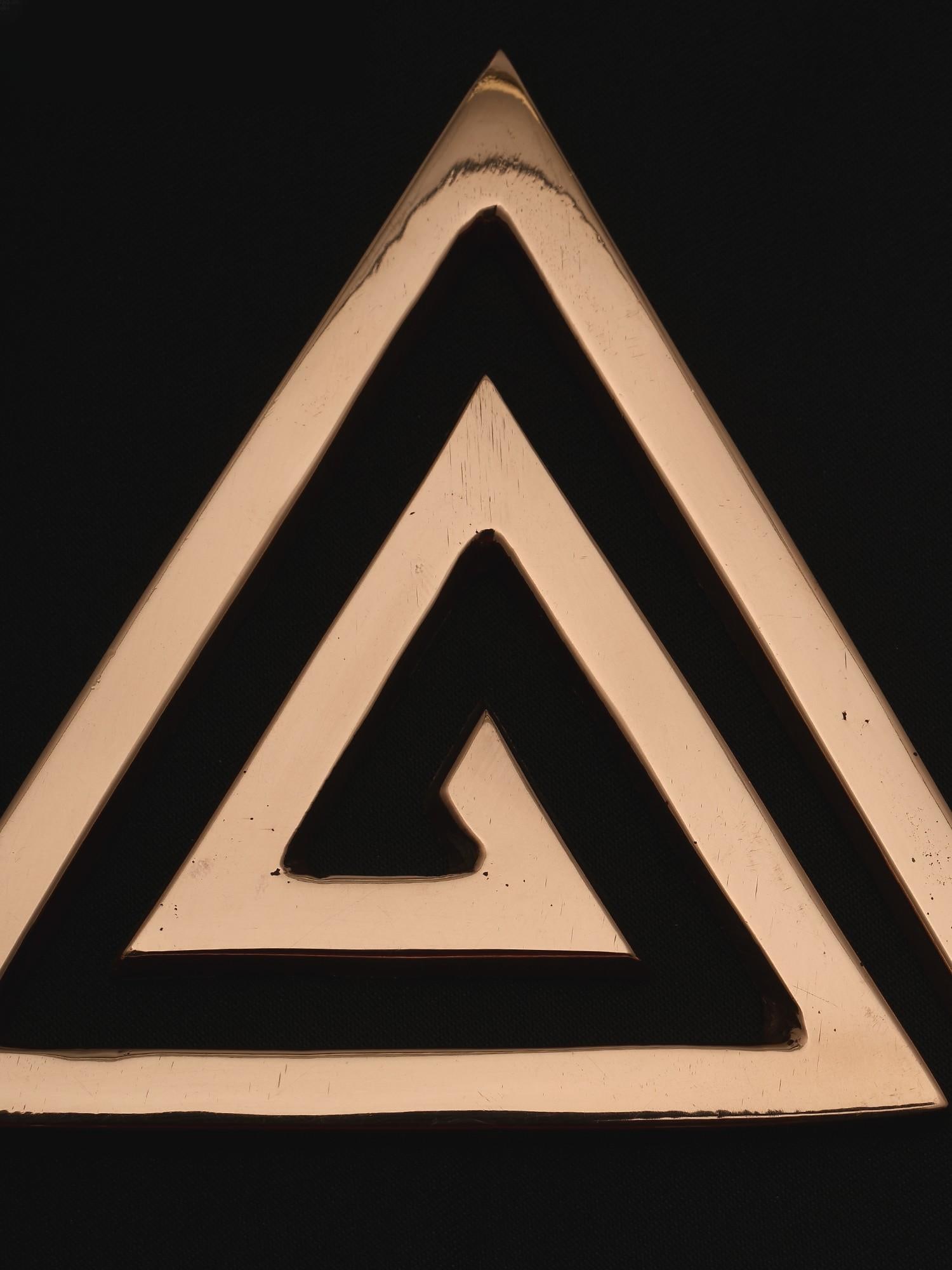 4" Copper Triangle Helix for Vastu Dosh Nivaran - 2