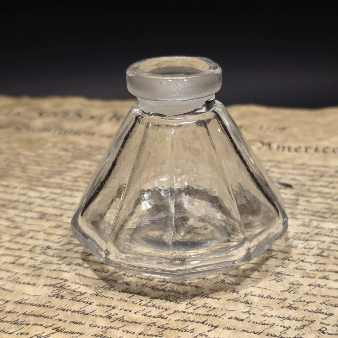3" Glass Inkwell Desk Ink Bottle Writing Accessory (1 of 13)