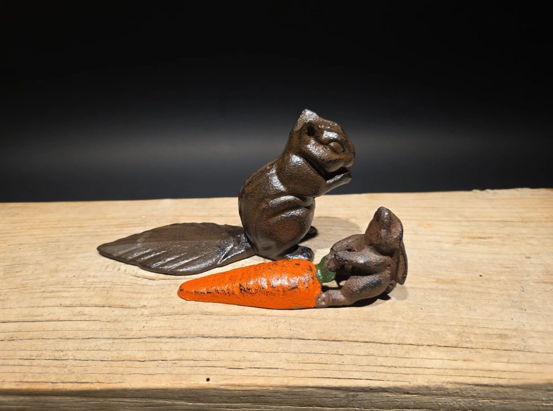 Cast Iron Door Stop Rabbit & Squirrel Wedge Collection - 13