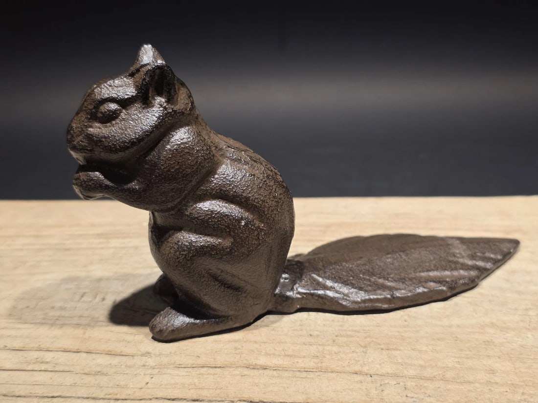Cast Iron Door Stop Rabbit & Squirrel Wedge Collection - 7