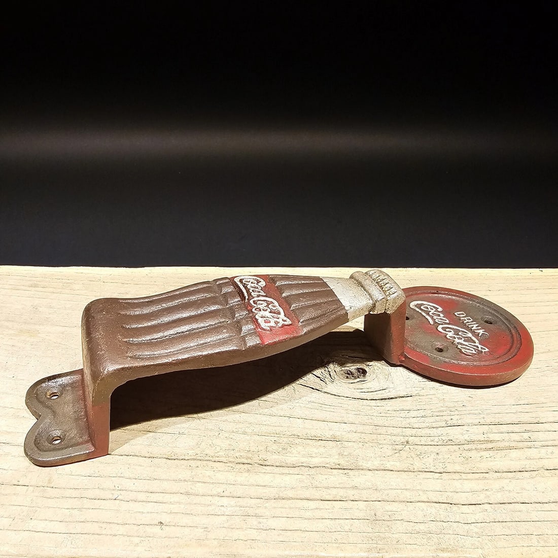 Antique Cast Iron Coca Cola Door Gate Handle - 10
