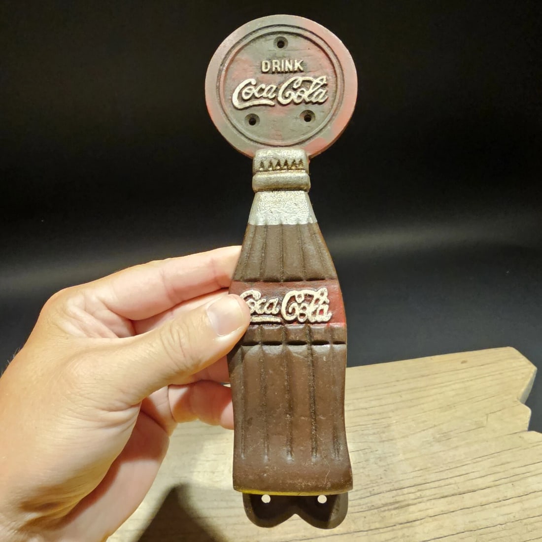 Antique Cast Iron Coca Cola Door Gate Handle - 2