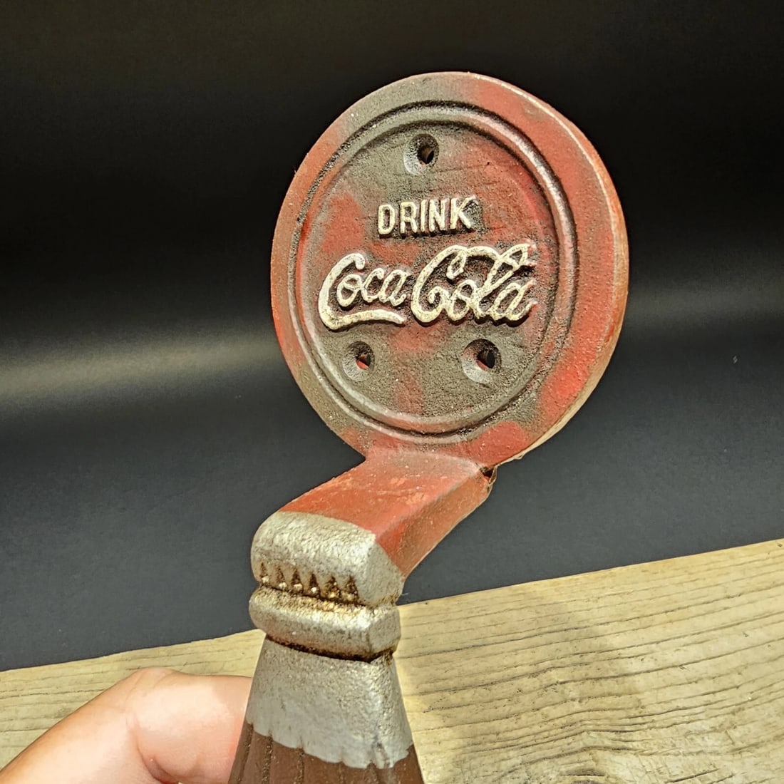 Antique Cast Iron Coca Cola Door Gate Handle - 6