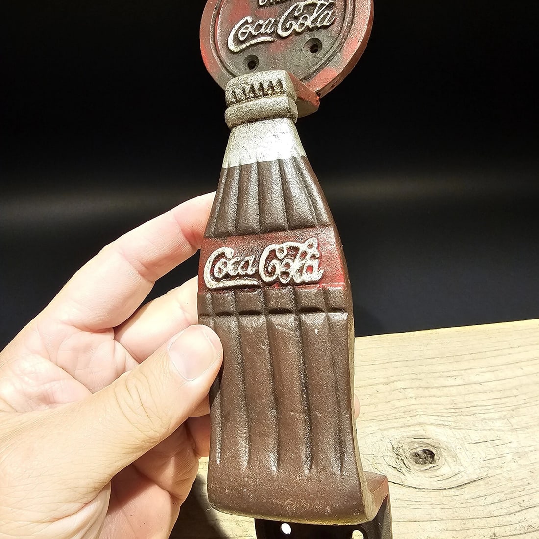 Antique Cast Iron Coca Cola Door Gate Handle - 7