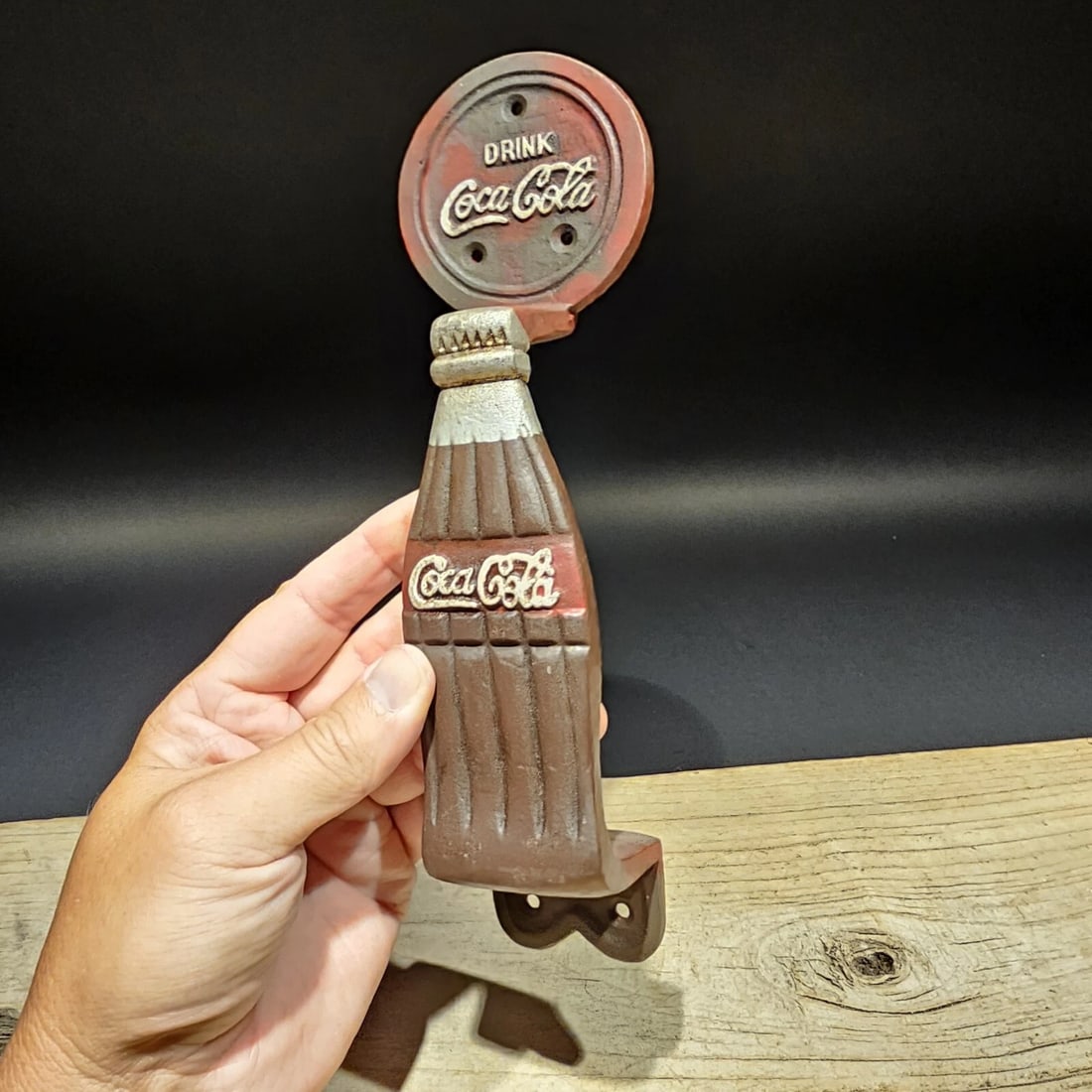 Antique Cast Iron Coca Cola Door Gate Handle - 9