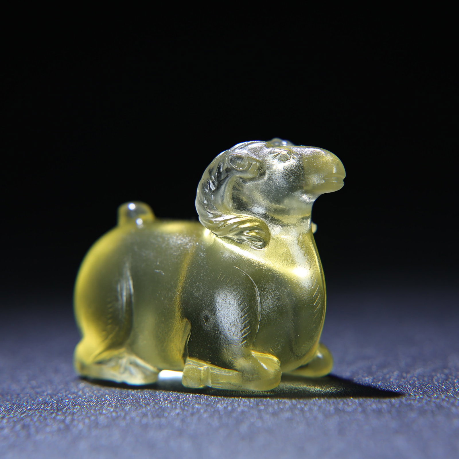 Yellow Crystal Statue - Sheep - 2
