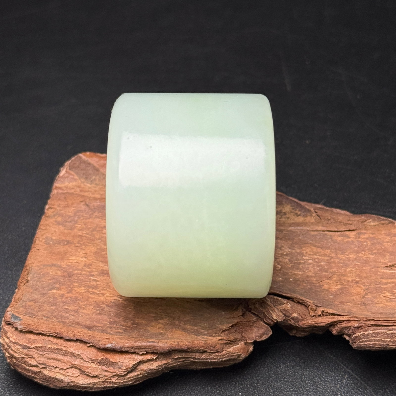 Inside Diameter 24mm Hetian Jade Thumb Ring - 4