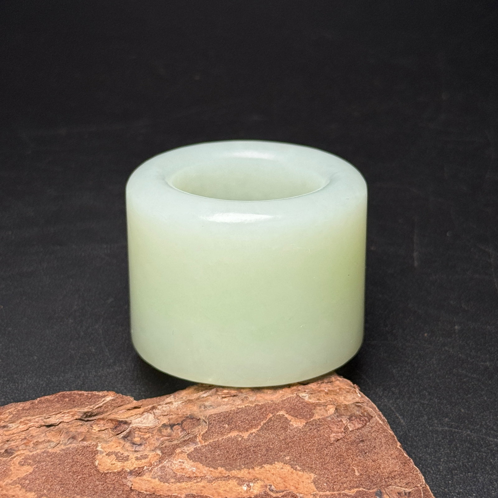 Inside Diameter 24mm Hetian Jade Thumb Ring - 5