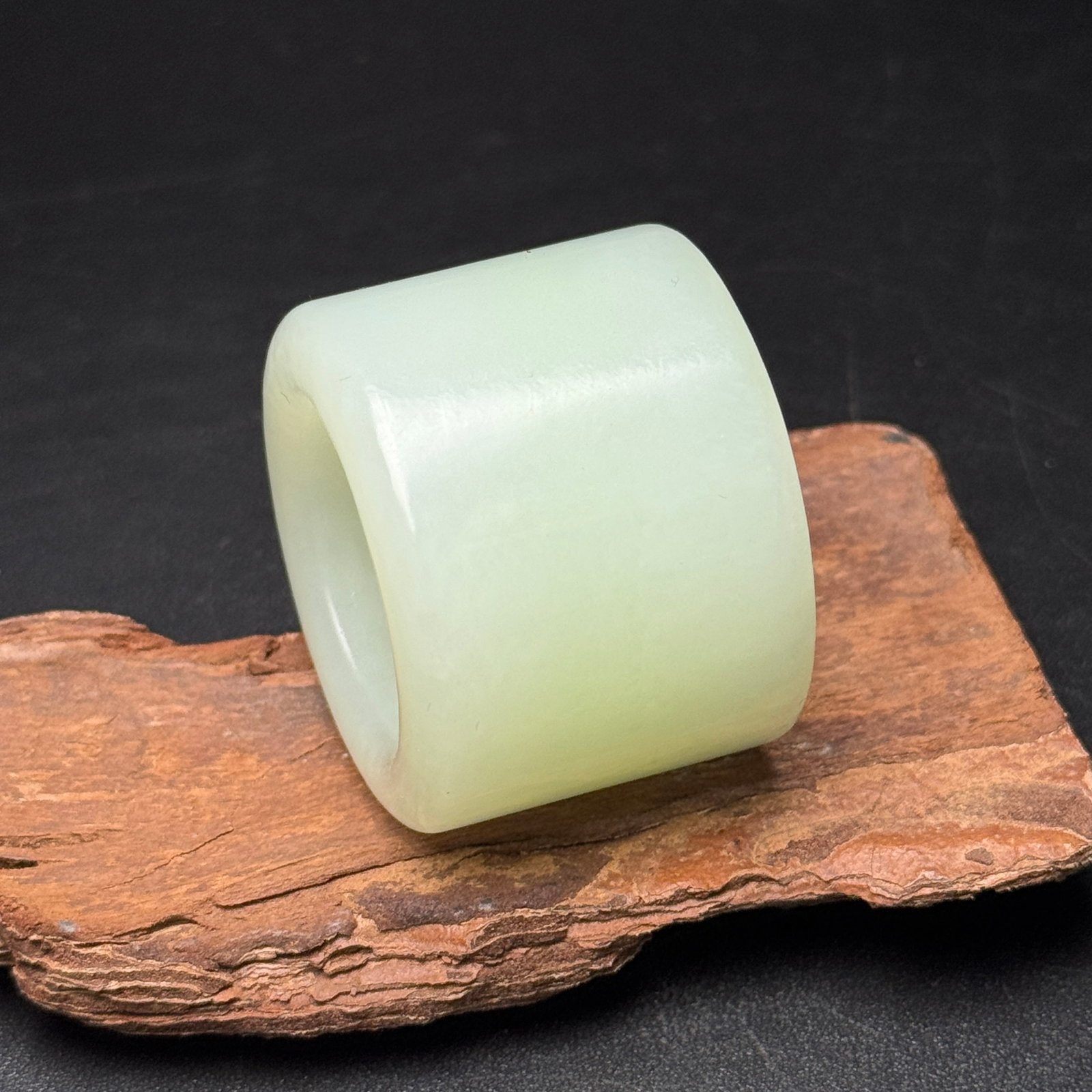 Inside Diameter 24mm Hetian Jade Thumb Ring - 7