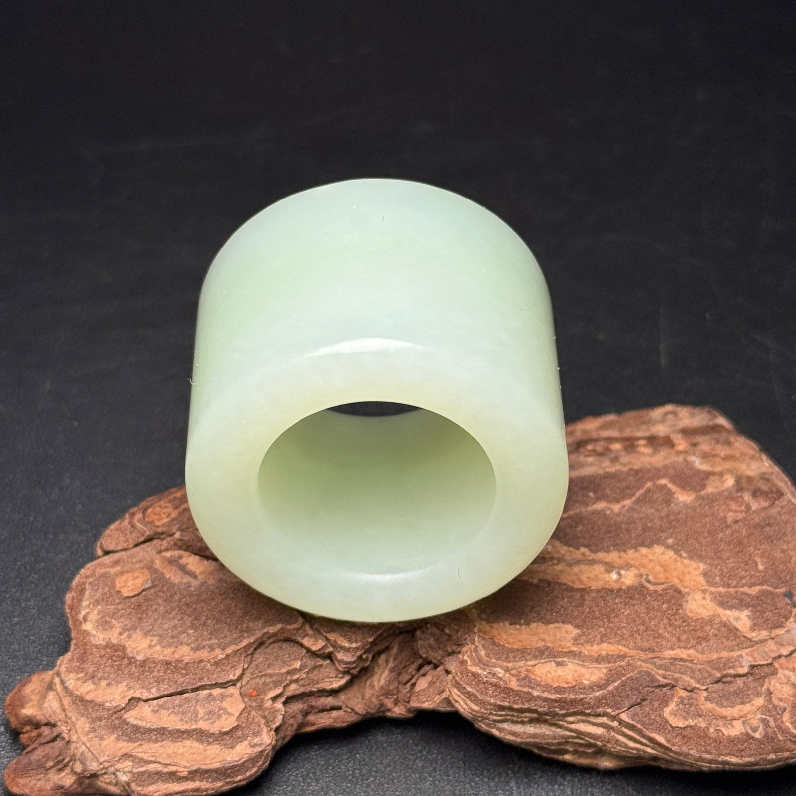 Inside Diameter 24mm Hetian Jade Thumb Ring - 9