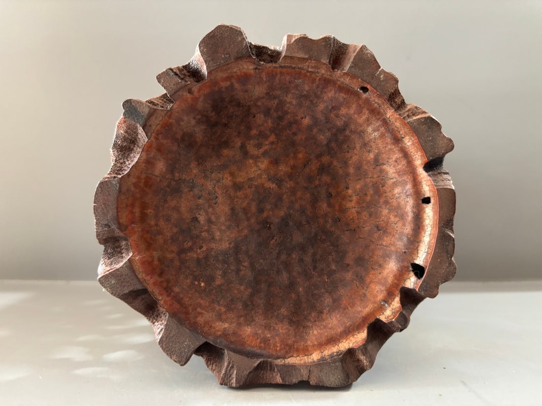 Openwork Bamboo Brush Pot - 7