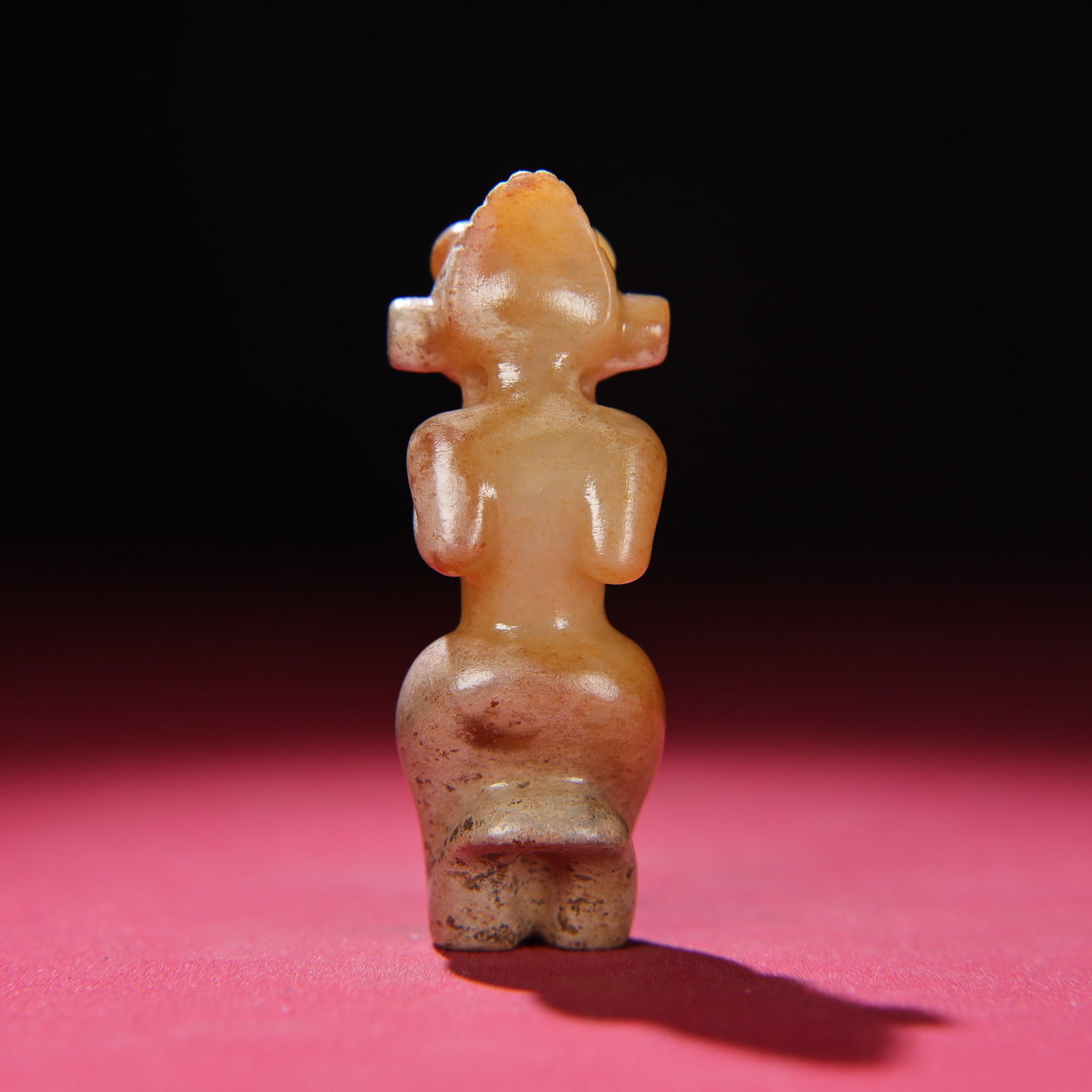 Old Hetian Jade Mythological Figure Pendant - 8