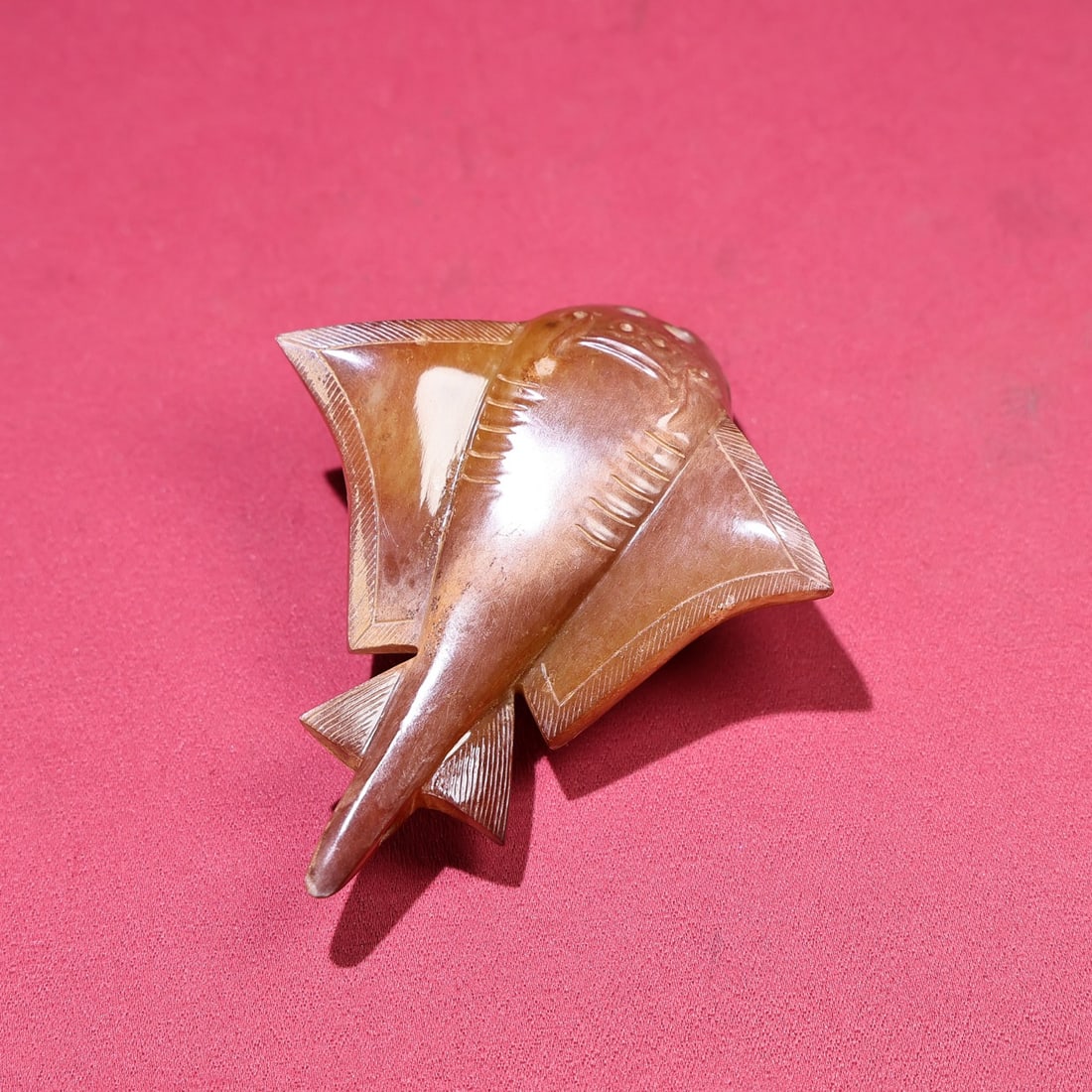 Vintage Hetian Jade Pendant - Fish - 2