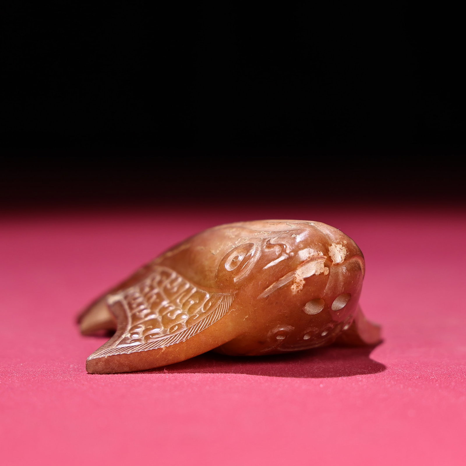 Vintage Hetian Jade Pendant - Fish - 5