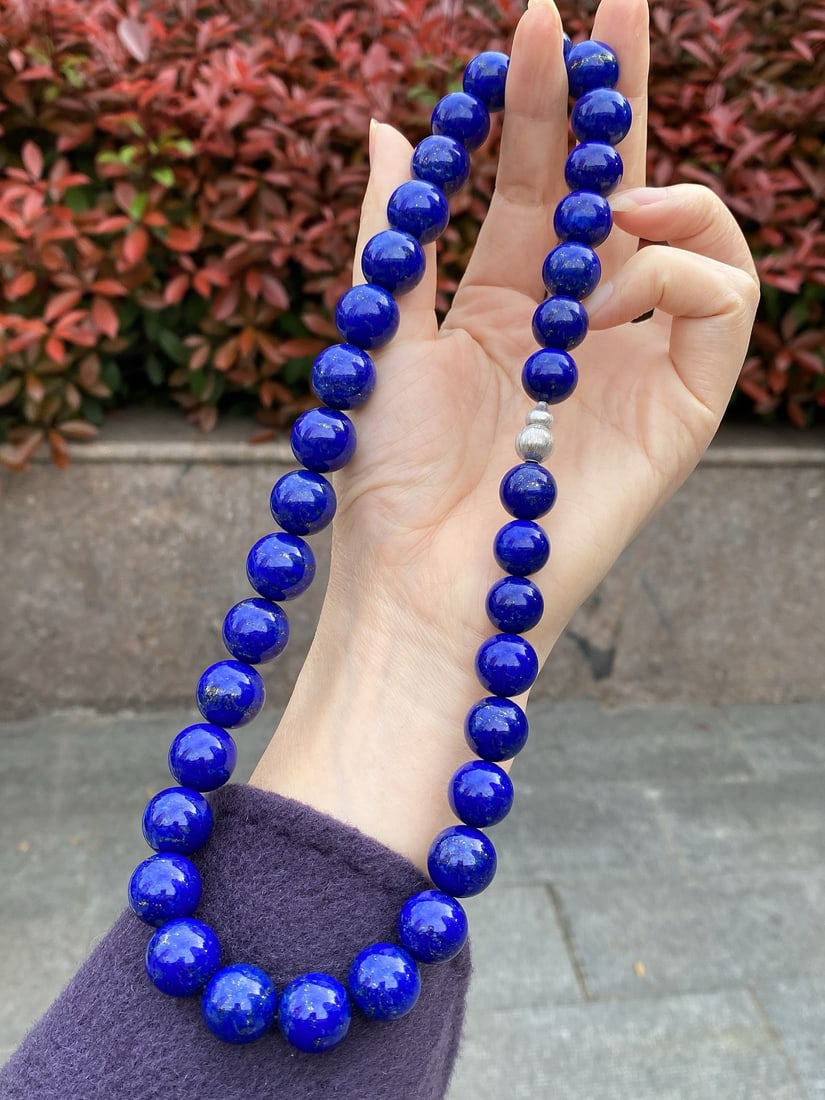 Natural Lapis Lazuli Beads Necklace - 2