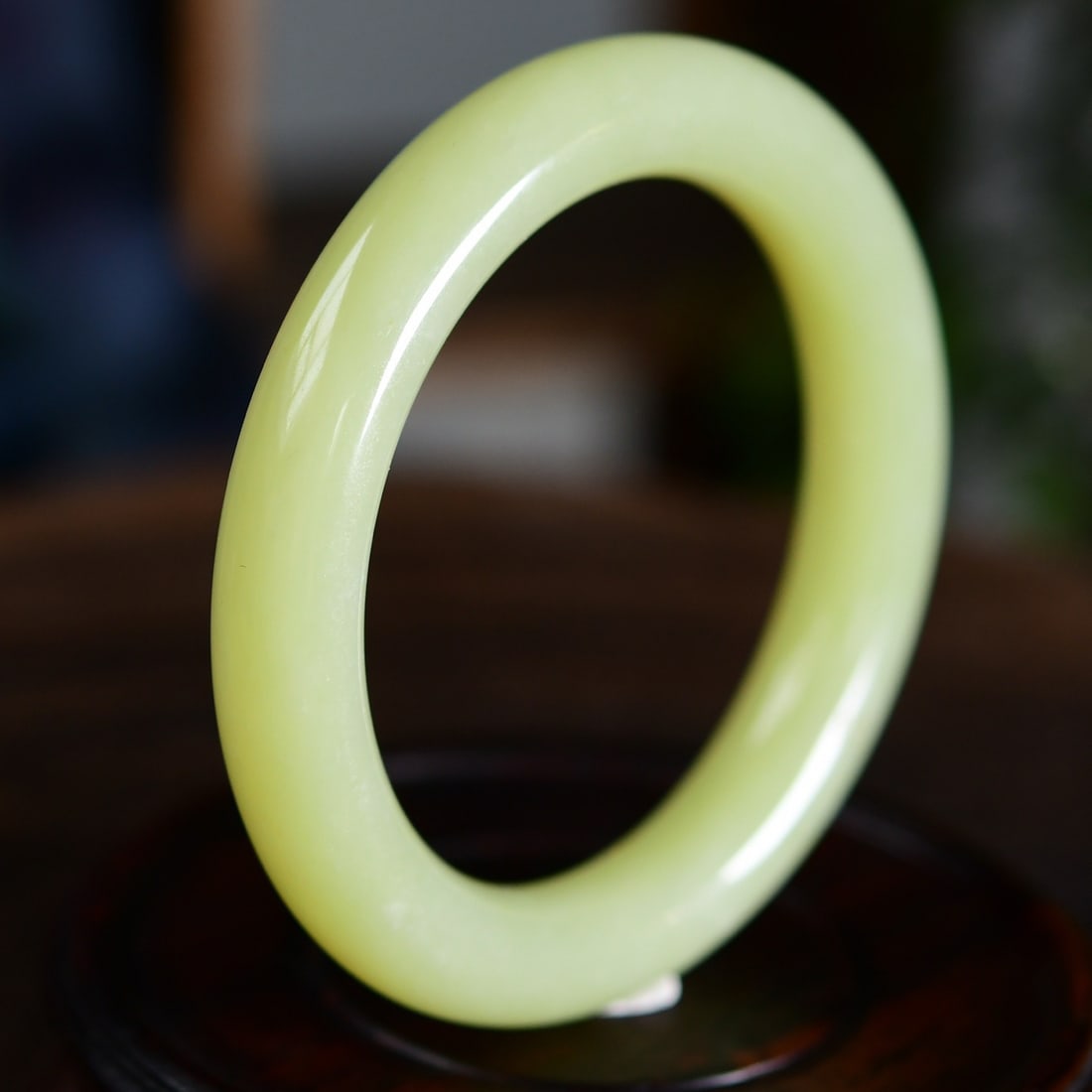 Inside Diameter 60.3mm Hetian Jade Bracelet - 3