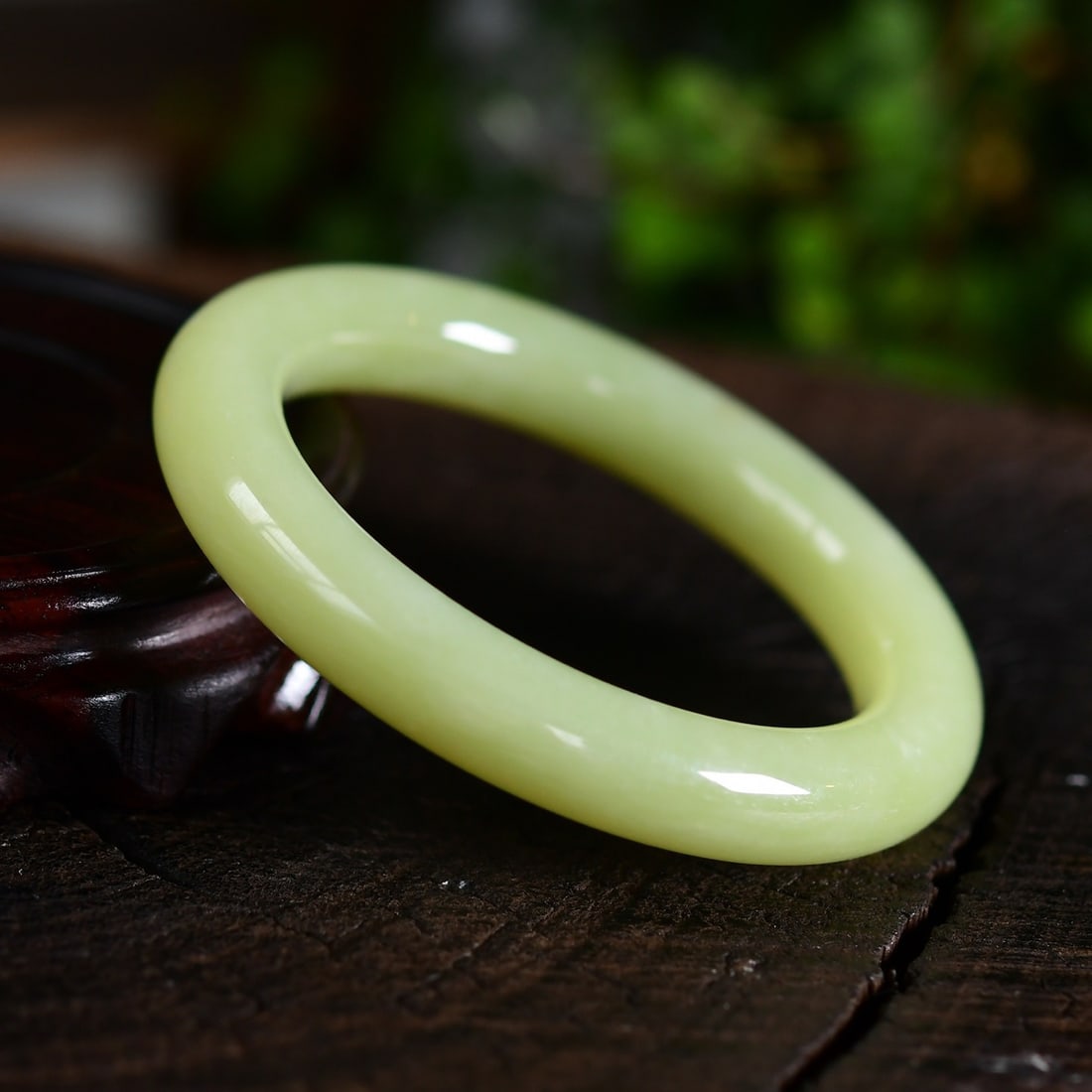 Inside Diameter 60.3mm Hetian Jade Bracelet - 4