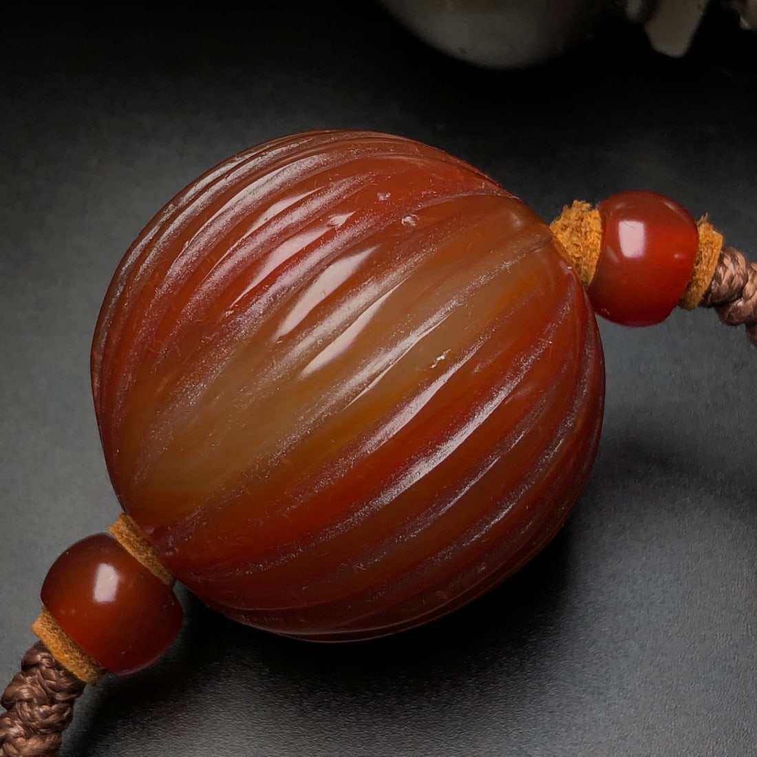 Hand knitting Red Agate Necklace - 9