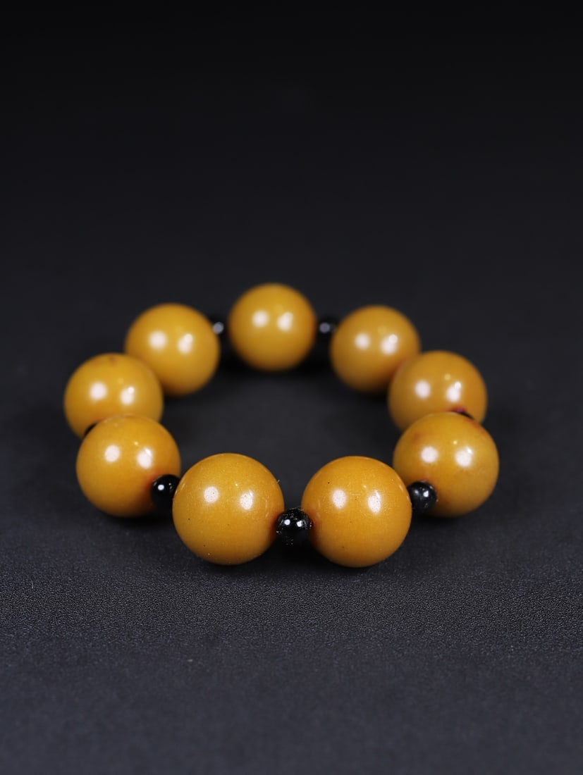 20mm Tianhuang Shoushan Soapstone Bracelet w Box (1 of 10)