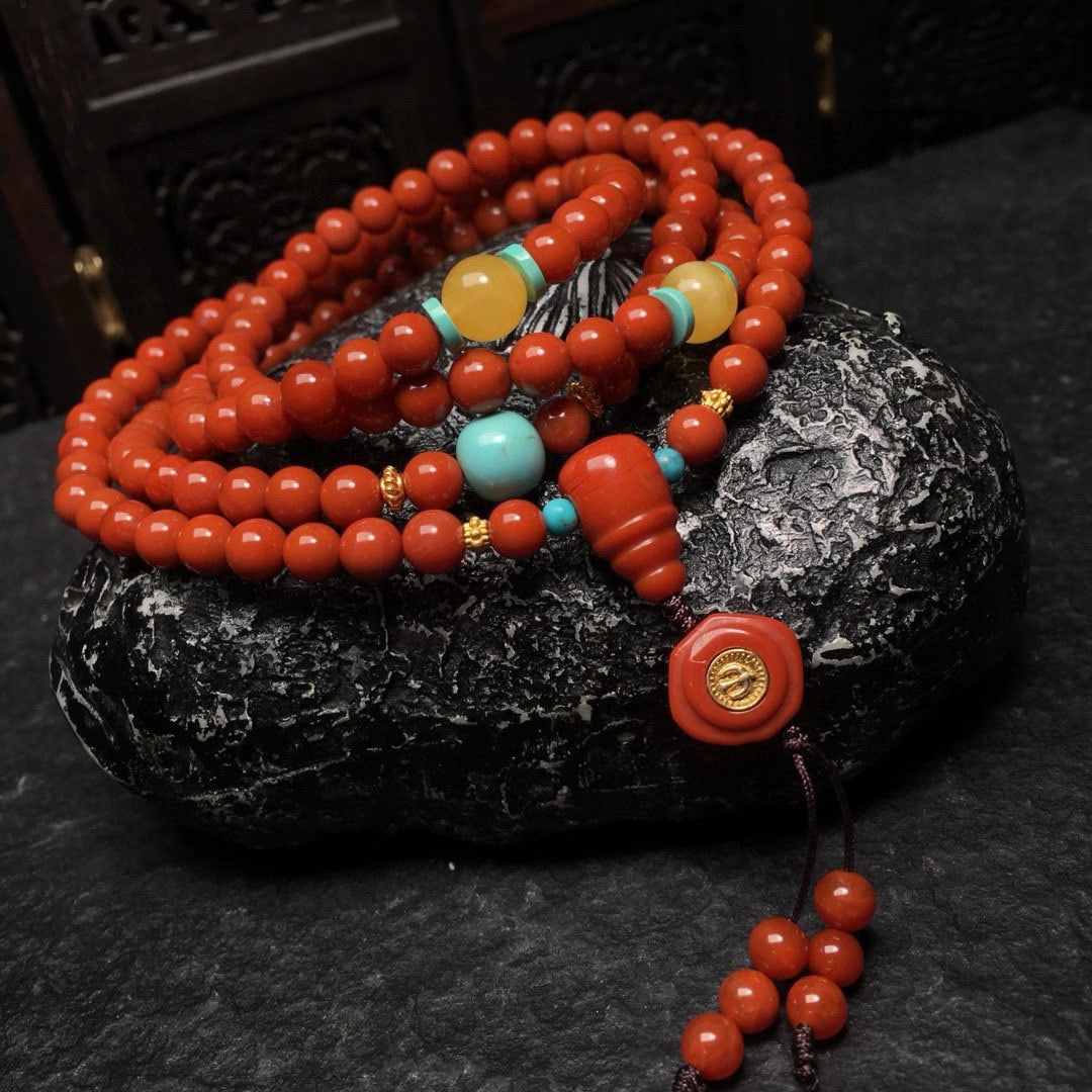 Hand knitting Nanhong Agate Hand Chain - 3