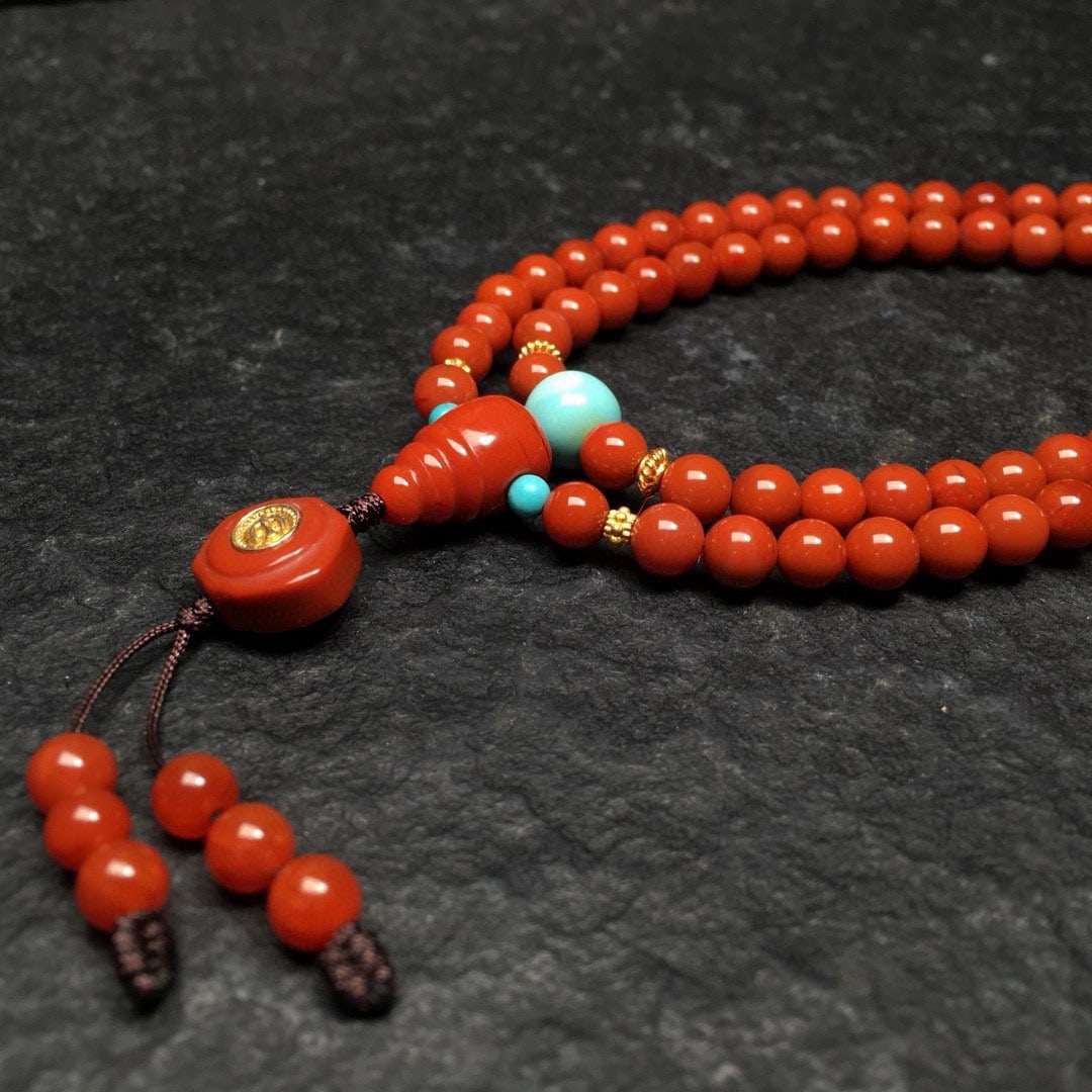 Hand knitting Nanhong Agate Hand Chain - 6