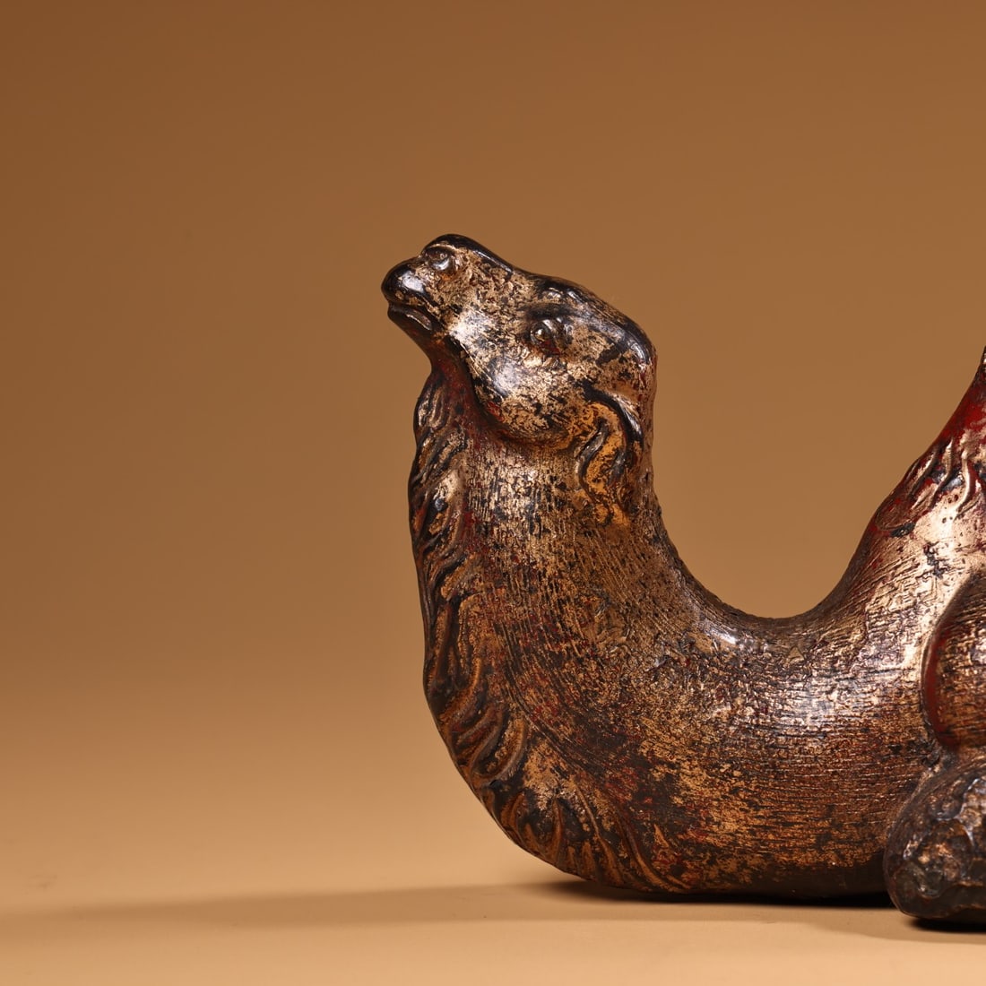 Old Red Copper Camel Statue - 3