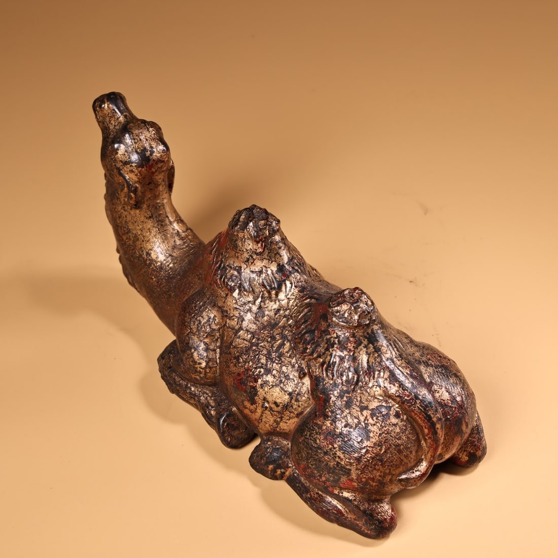 Old Red Copper Camel Statue - 4