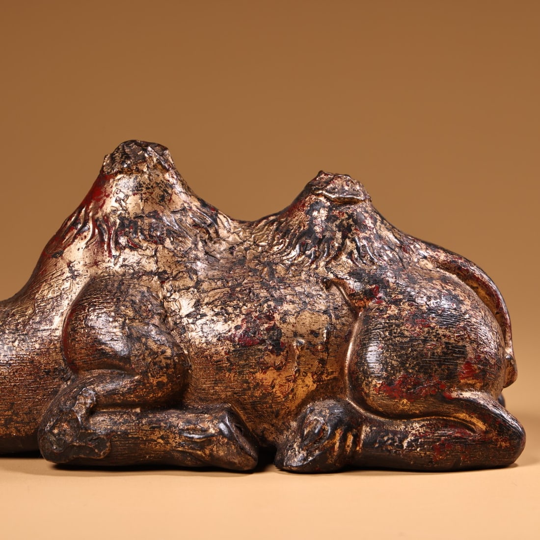 Old Red Copper Camel Statue - 6