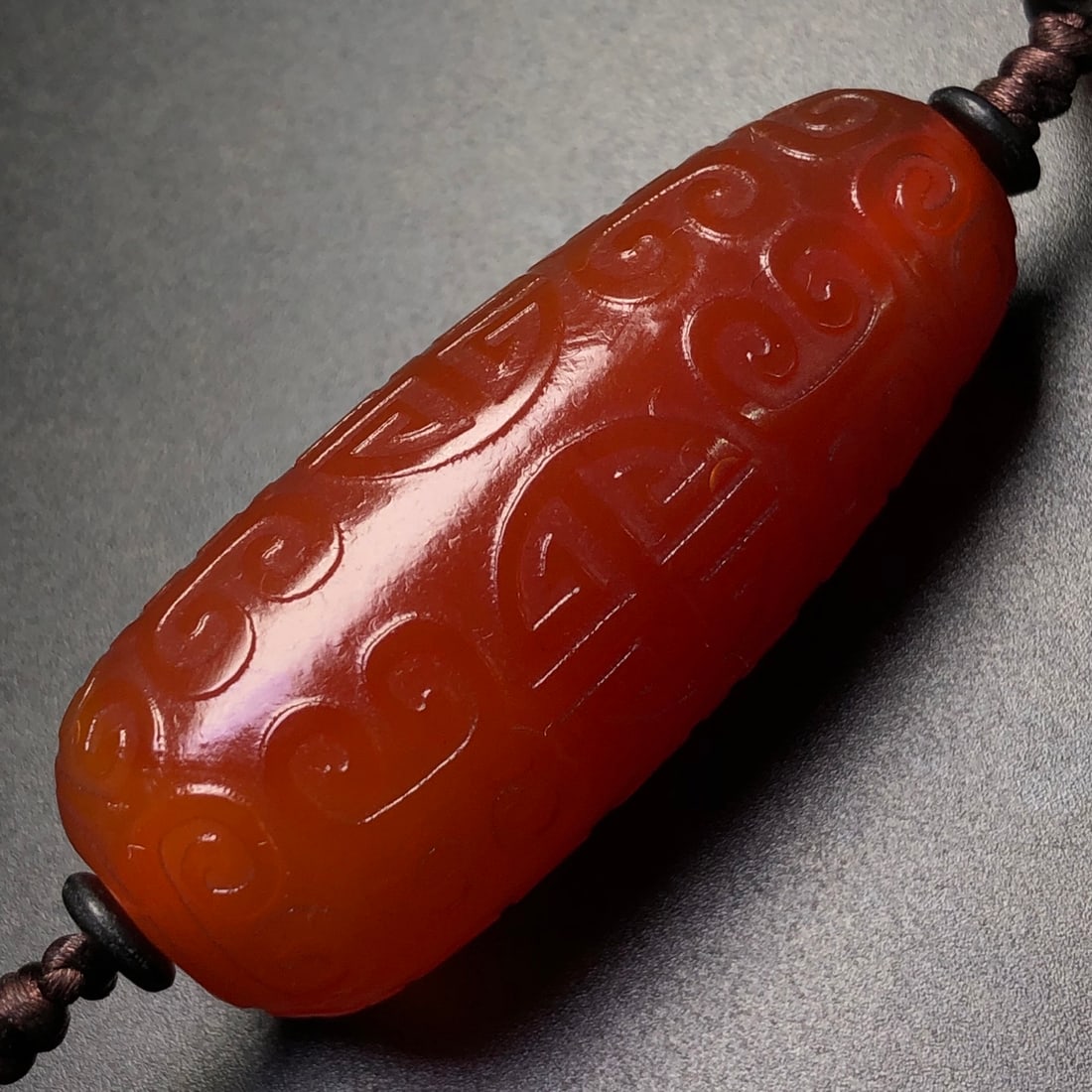 Red Agate Lezi Pendant & Necklace - 2