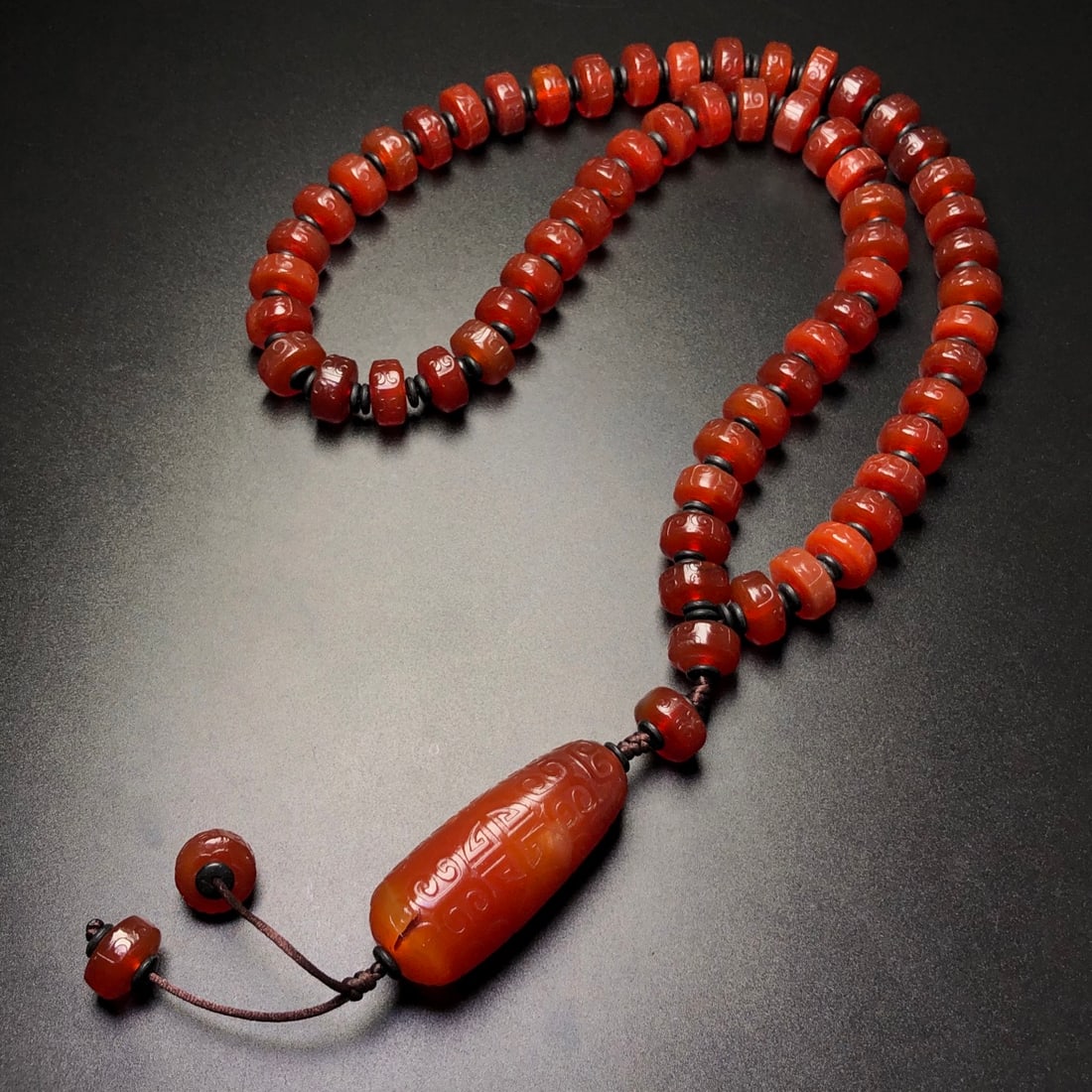 Red Agate Lezi Pendant & Necklace - 7