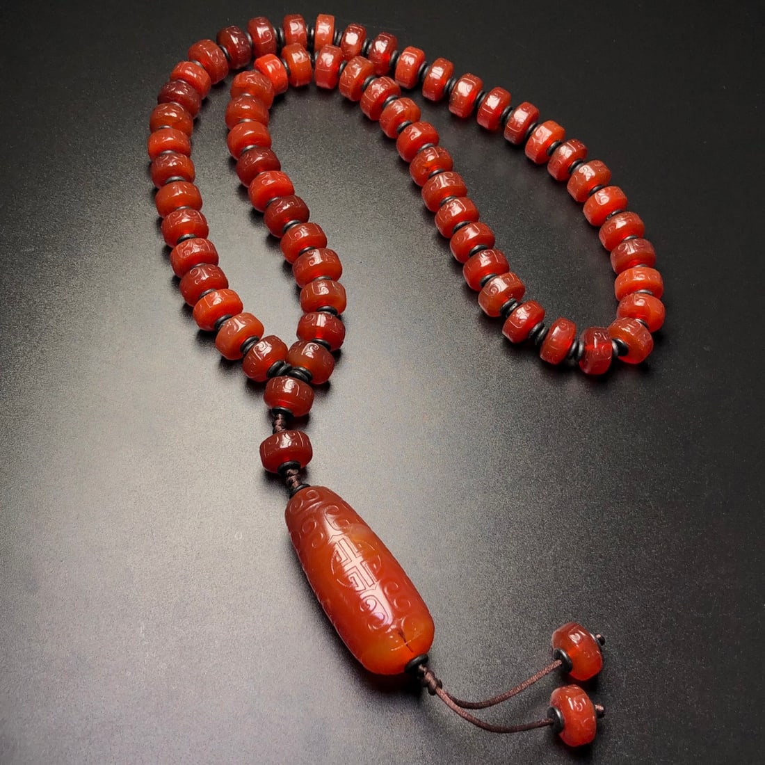 Red Agate Lezi Pendant & Necklace - 8