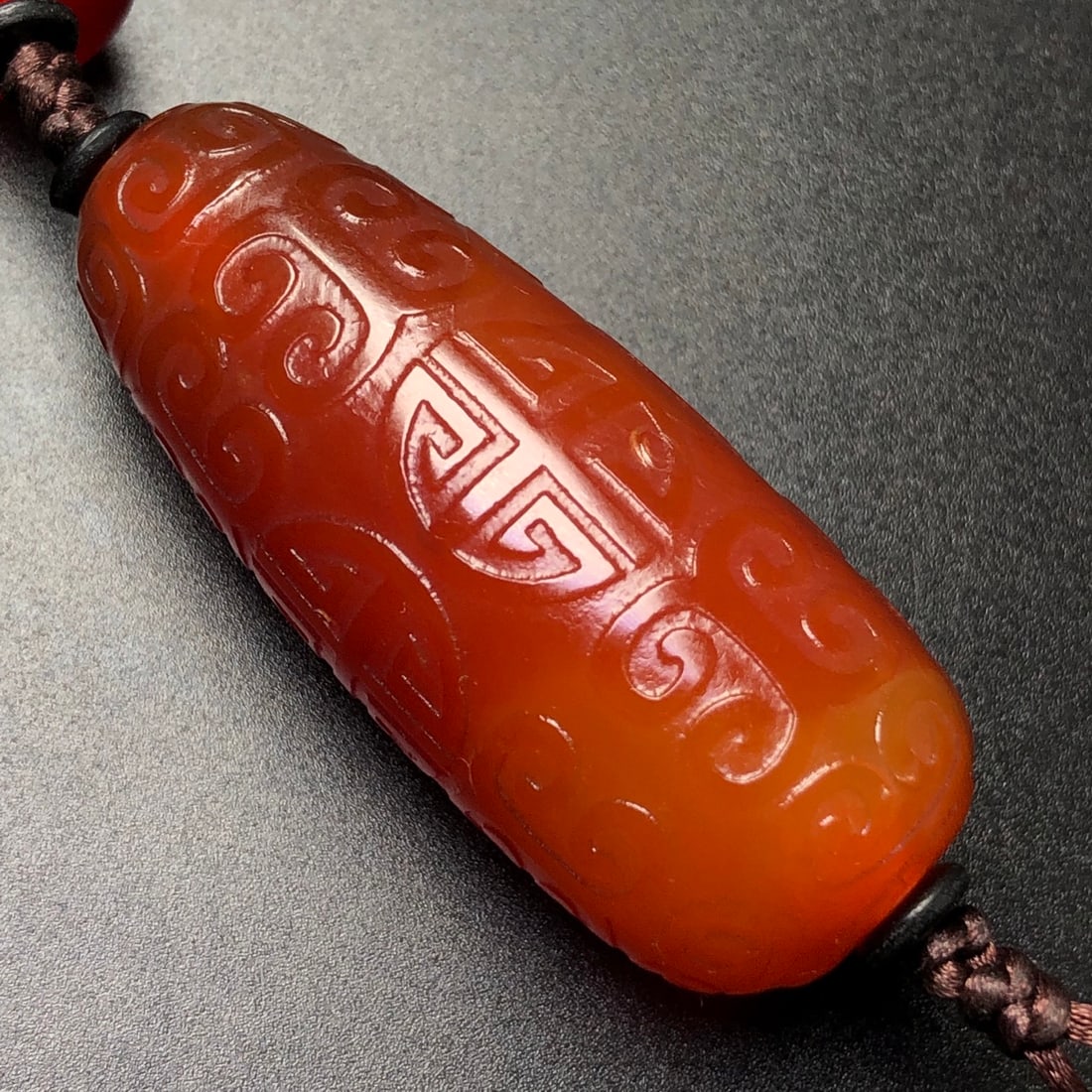 Red Agate Lezi Pendant & Necklace - 9