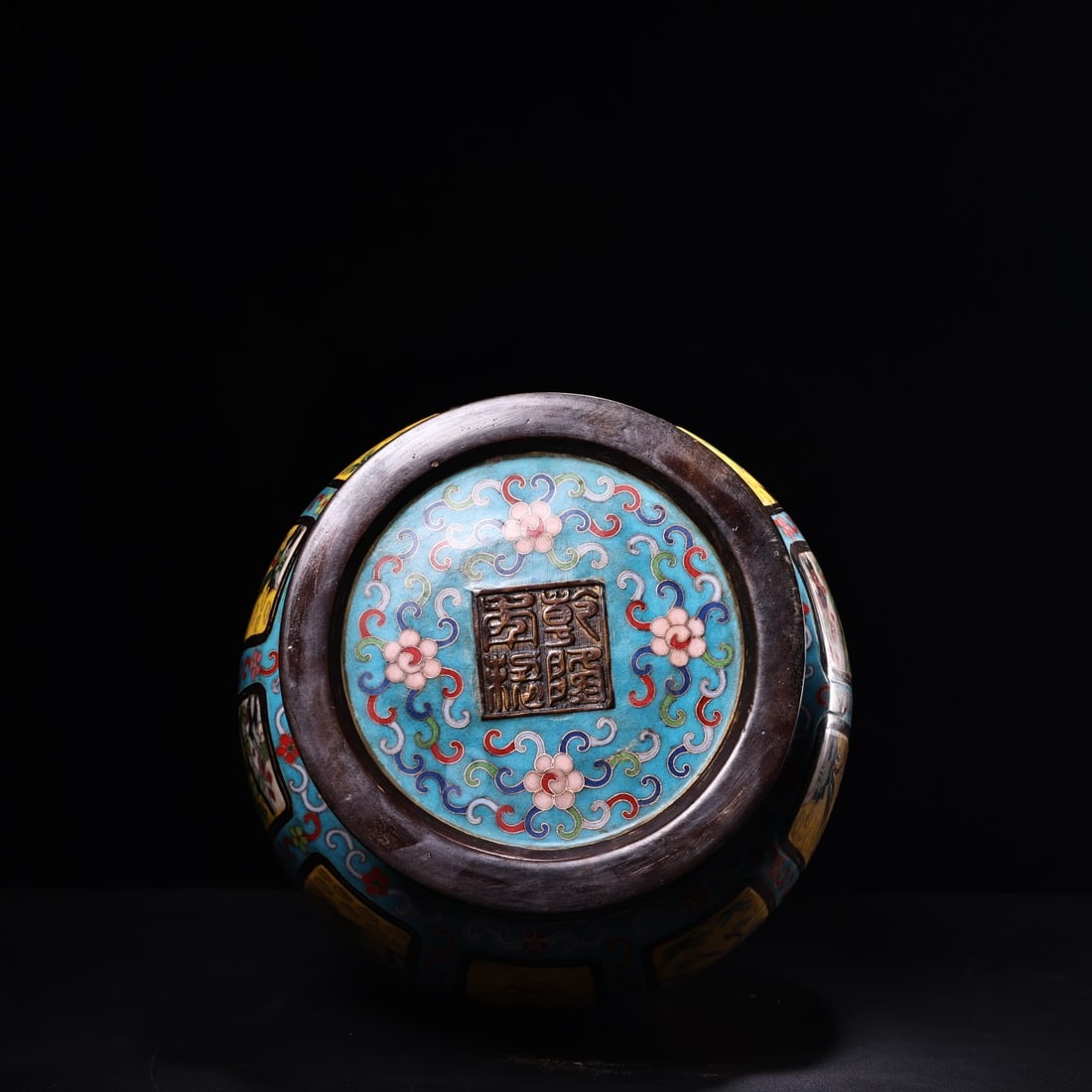 Vintage Bronze Cloisonne Vase - 9