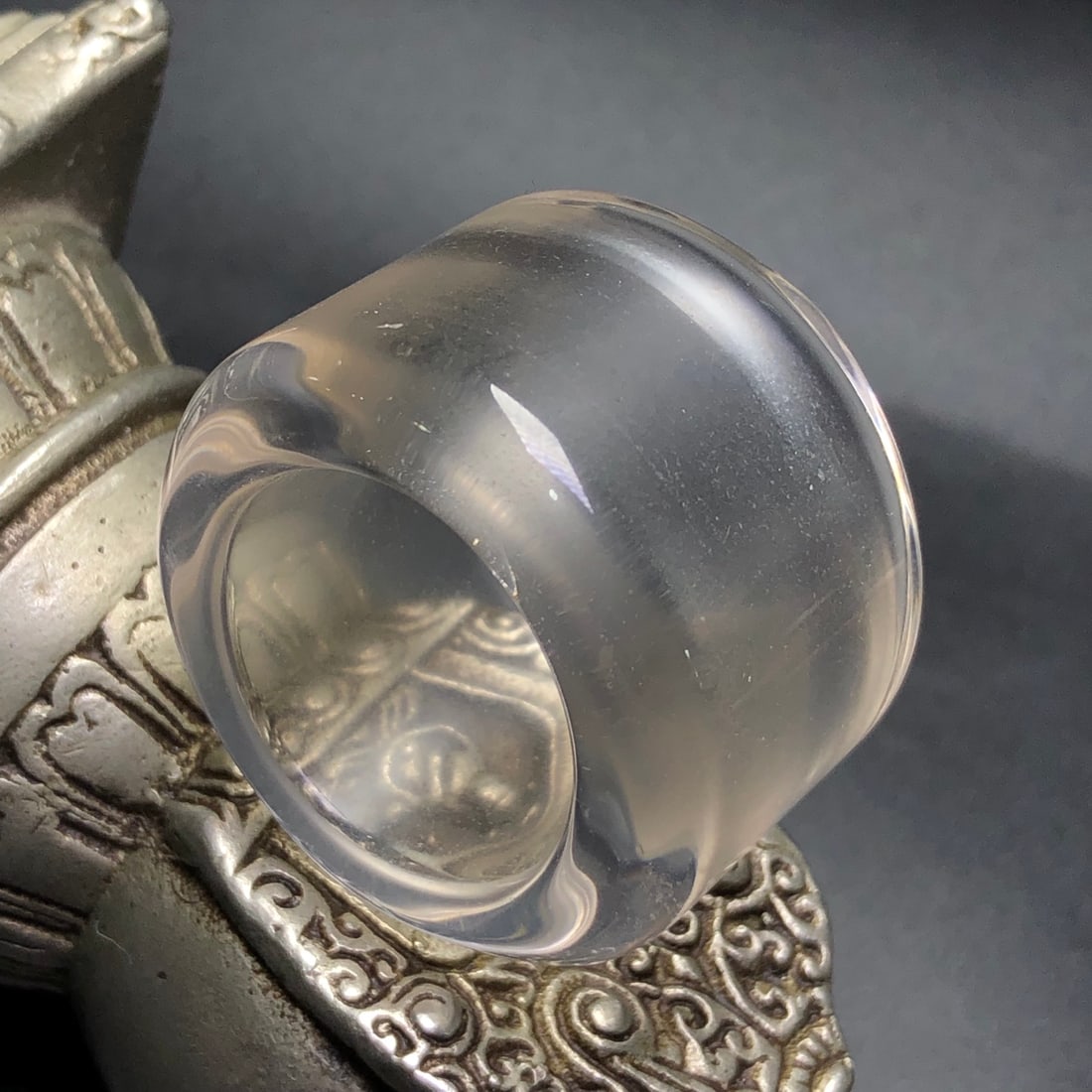 Inside Diameter 22mm Crystal Thumb Ring - 2