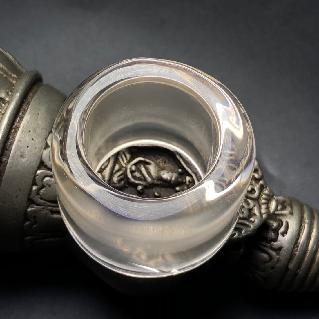 Inside Diameter 22mm Crystal Thumb Ring - 3