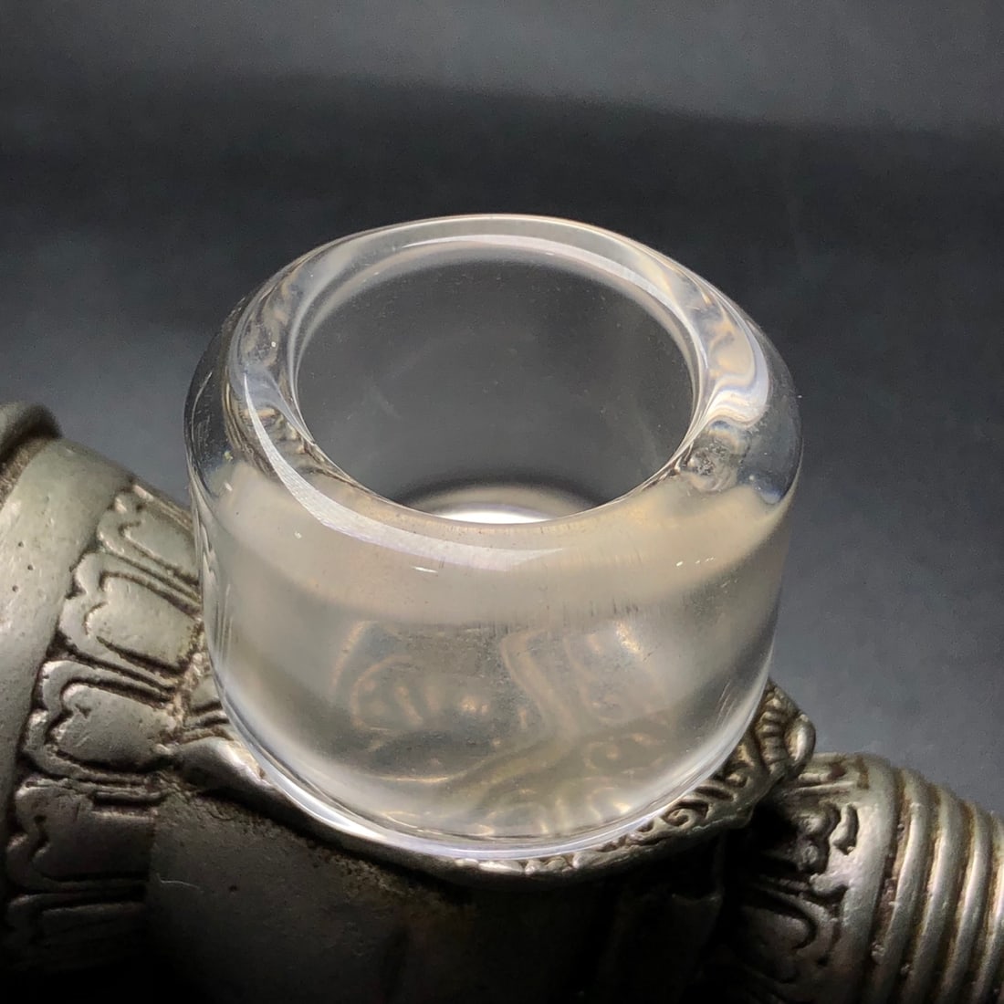 Inside Diameter 22mm Crystal Thumb Ring - 4