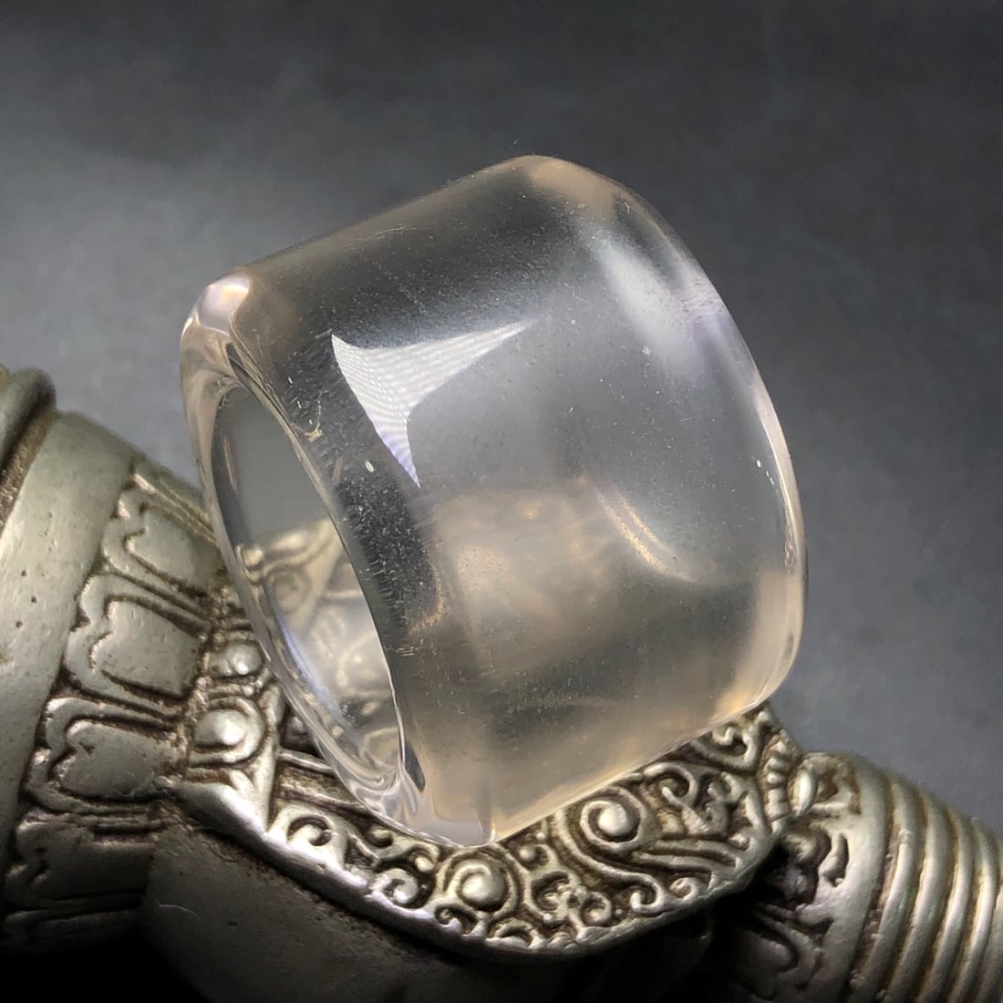 Inside Diameter 22mm Crystal Thumb Ring - 7