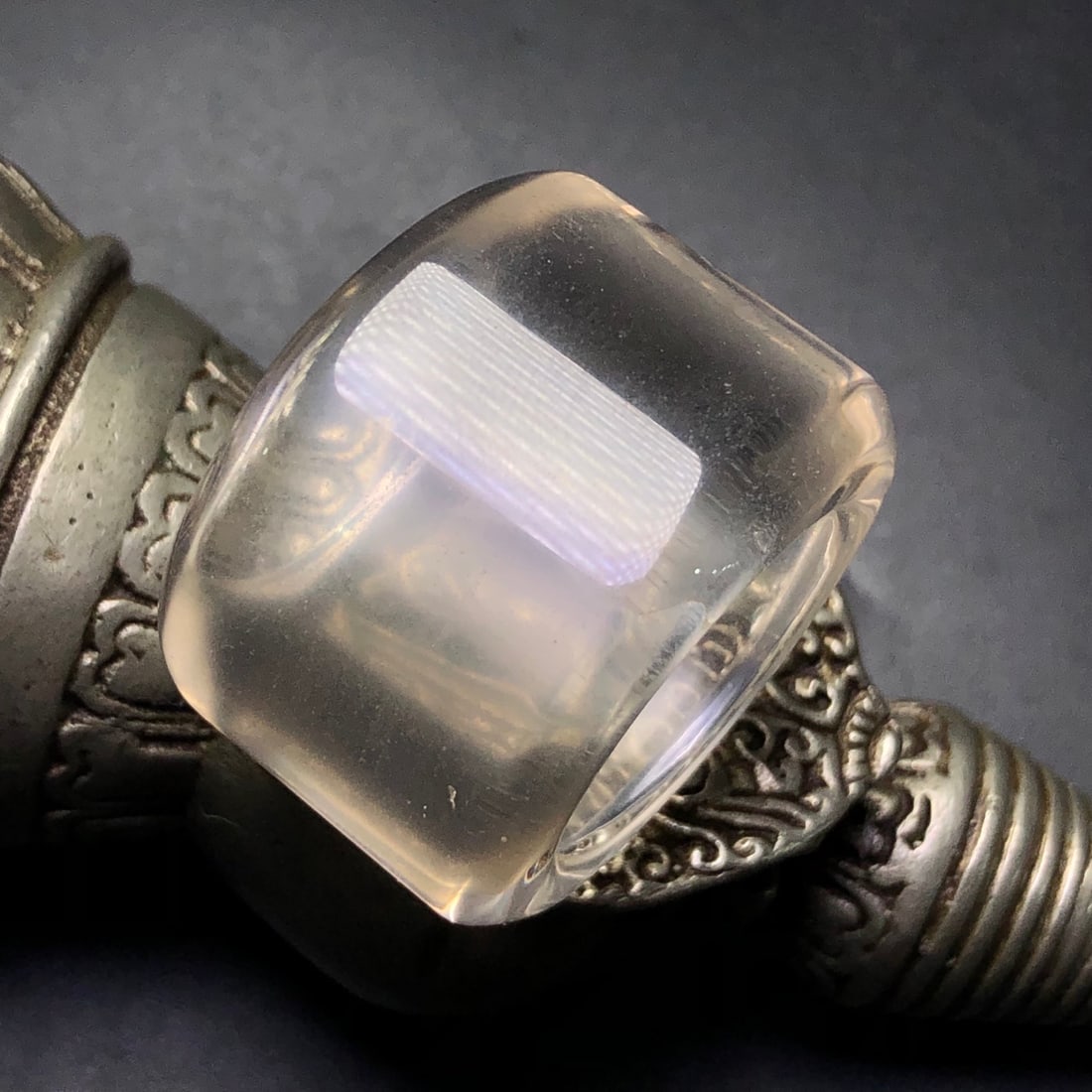 Inside Diameter 22mm Crystal Thumb Ring - 8