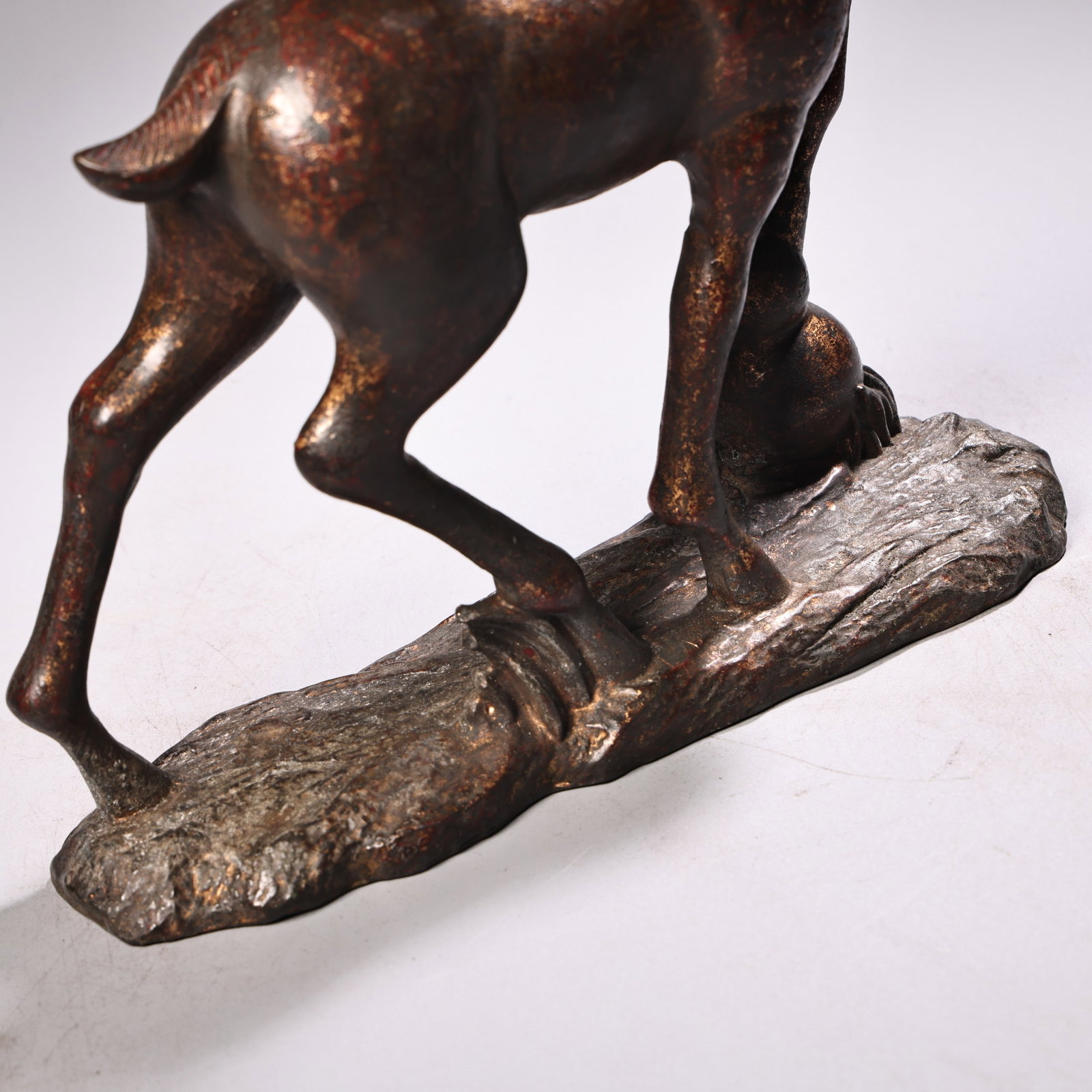 Vintage Bronze Deer Statue - 12
