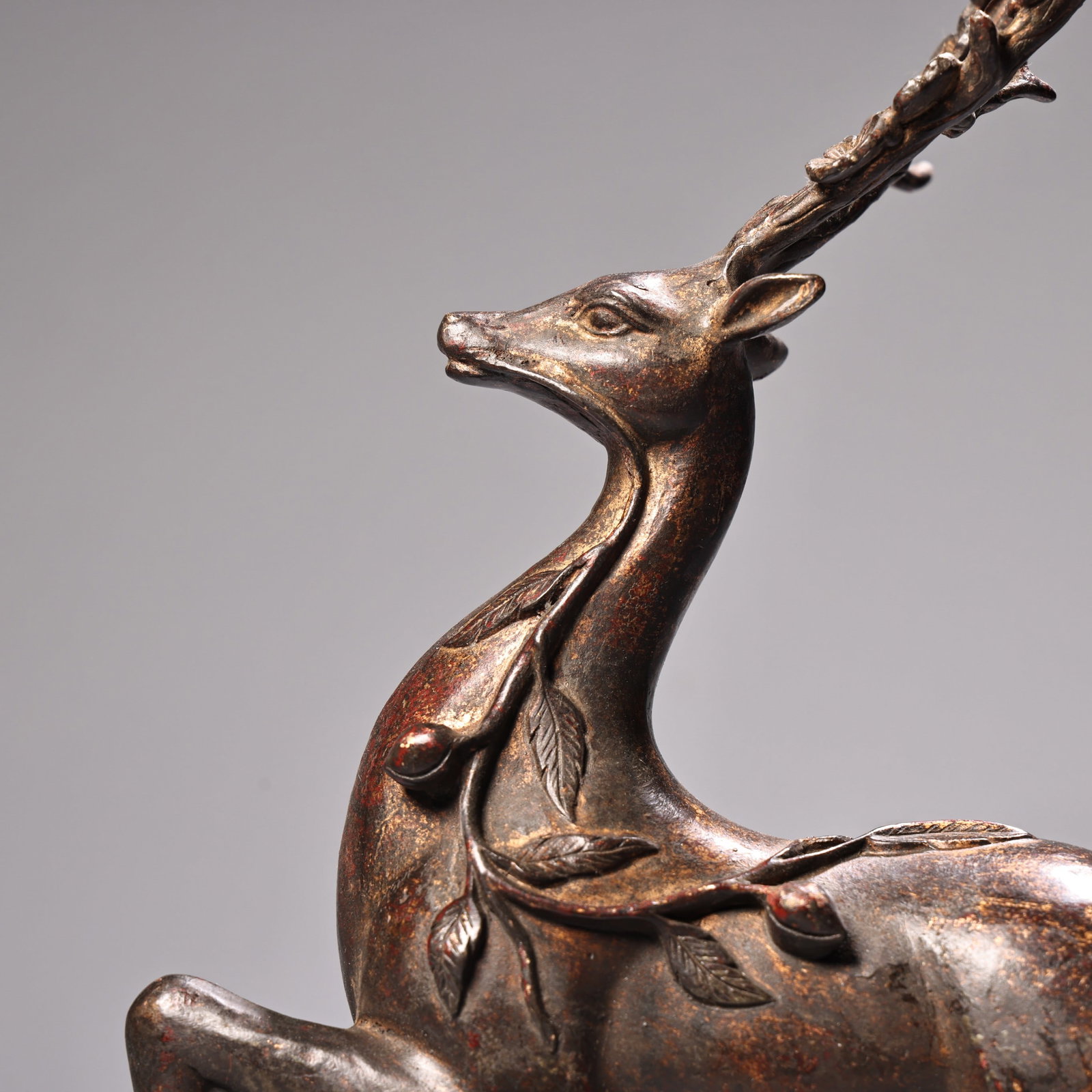Vintage Bronze Deer Statue - 3