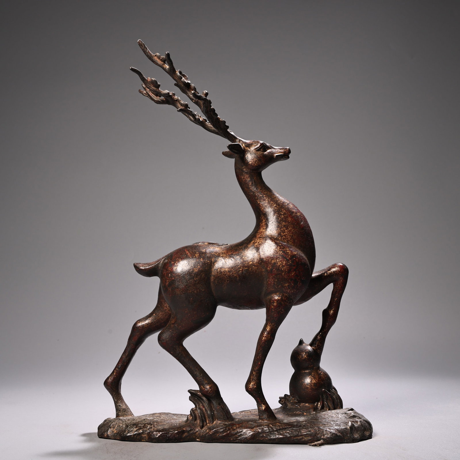 Vintage Bronze Deer Statue - 5