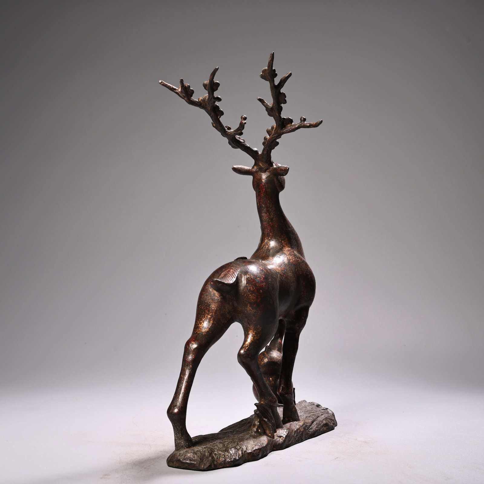 Vintage Bronze Deer Statue - 9